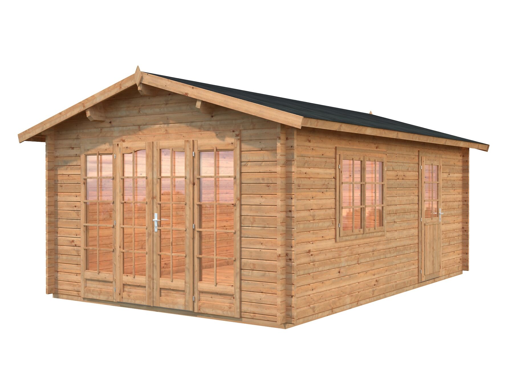 Gartenhaus Irene 19,0 m² Hellbraun
