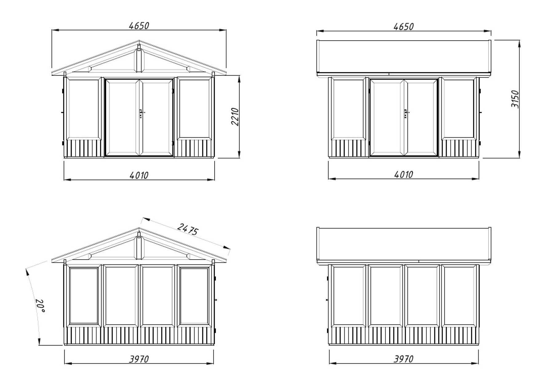 Pavillon Isabella 14,7 m²