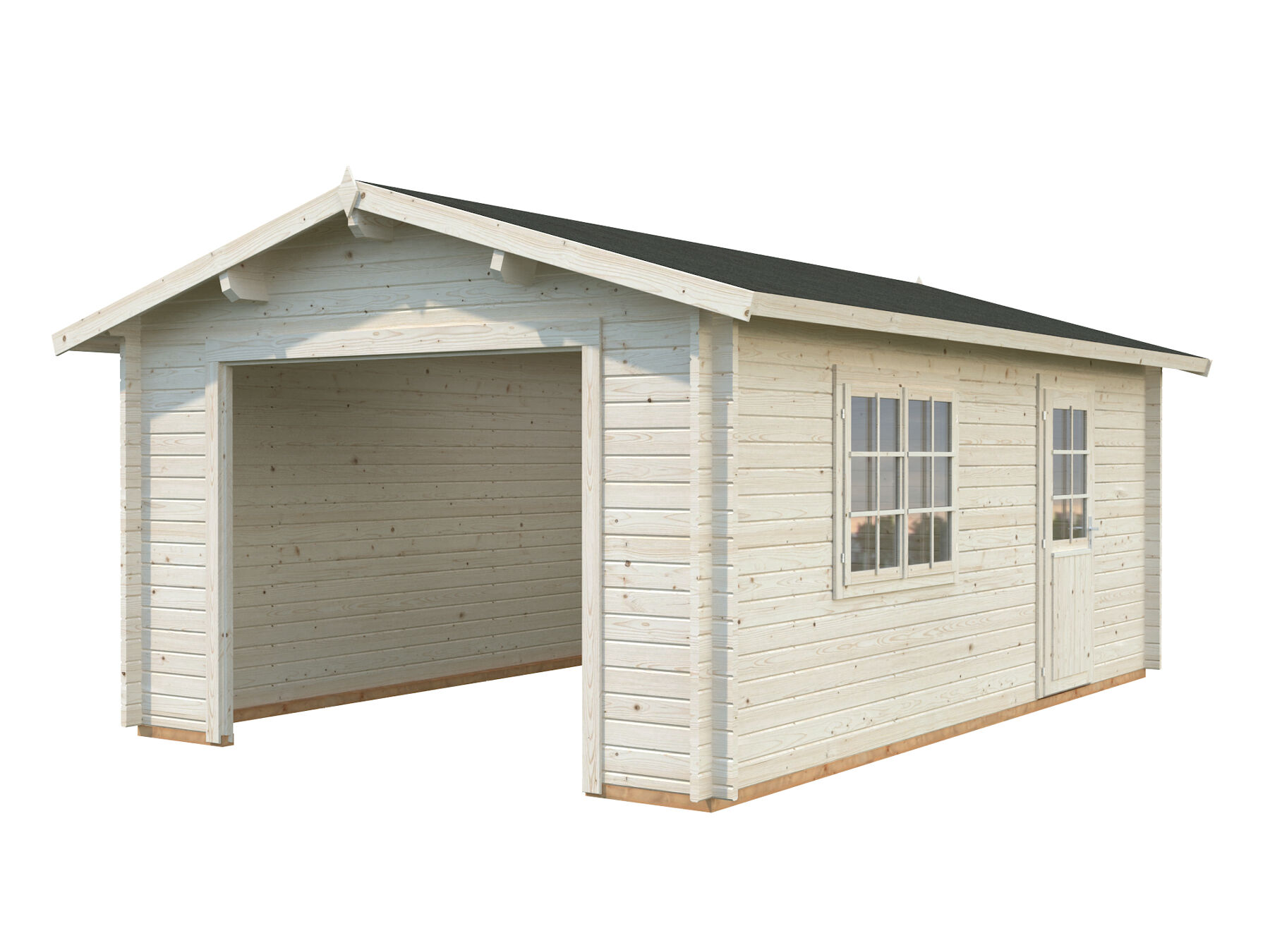 Holzgarage Roger 19,0 m² Ohne Tor