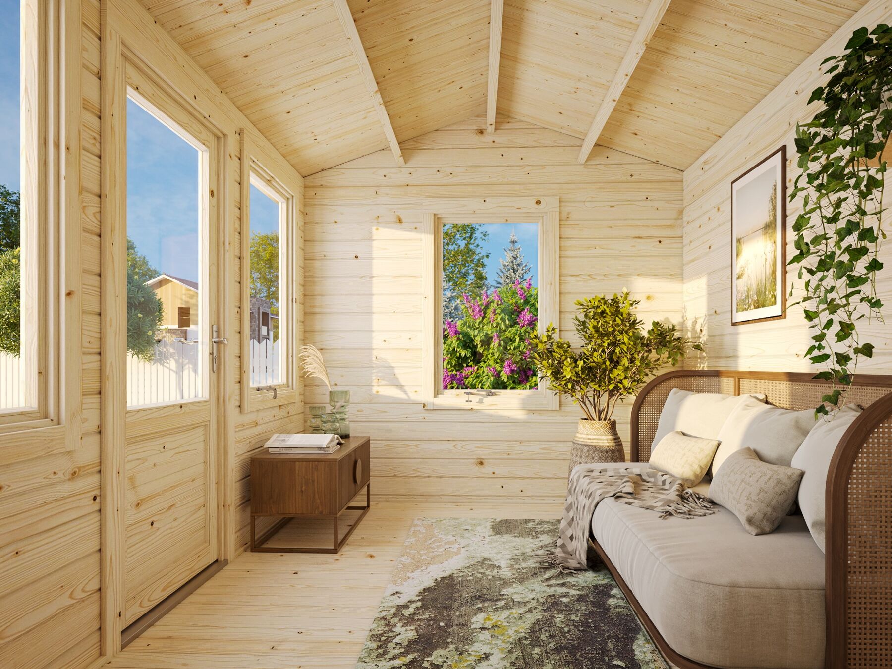 Gartenhaus Claudia 7,4 m² Grau 