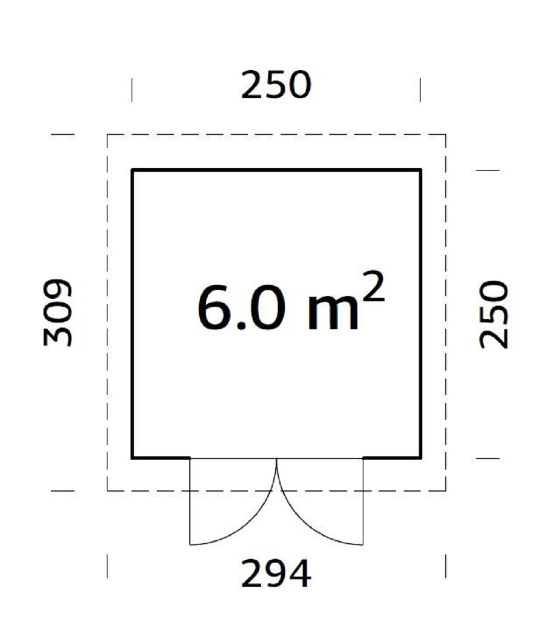 Gartenhaus Lara 6,0 m²
