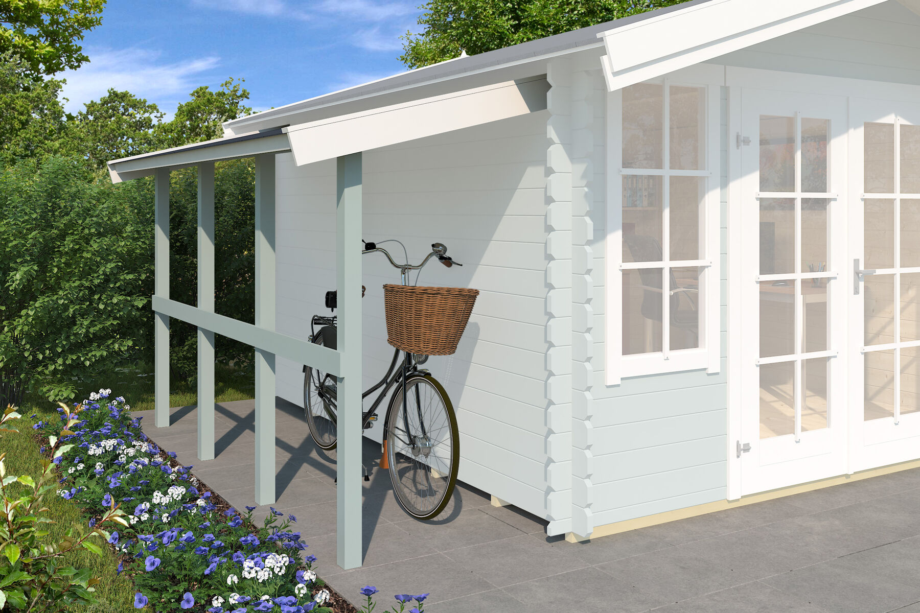 Schleppdach 90 x 300