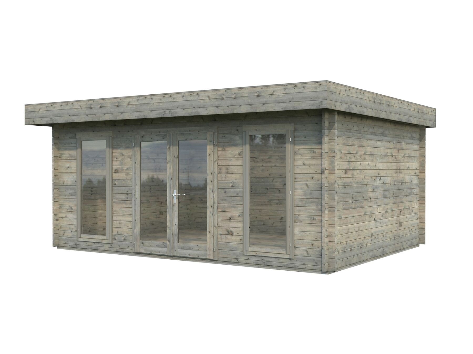 Gartenhaus Bret 19,9 m² Grau