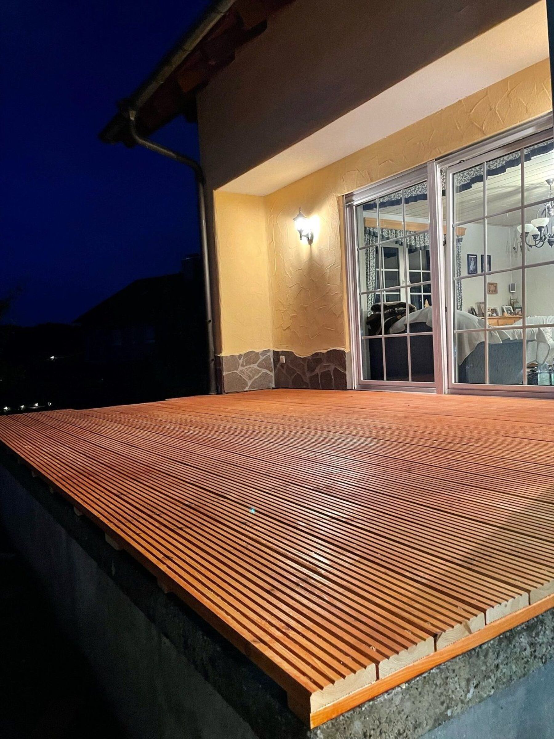 Terrassendielen Kiefer 32 x 144 mm Natur 2. Wahl 4800 mm