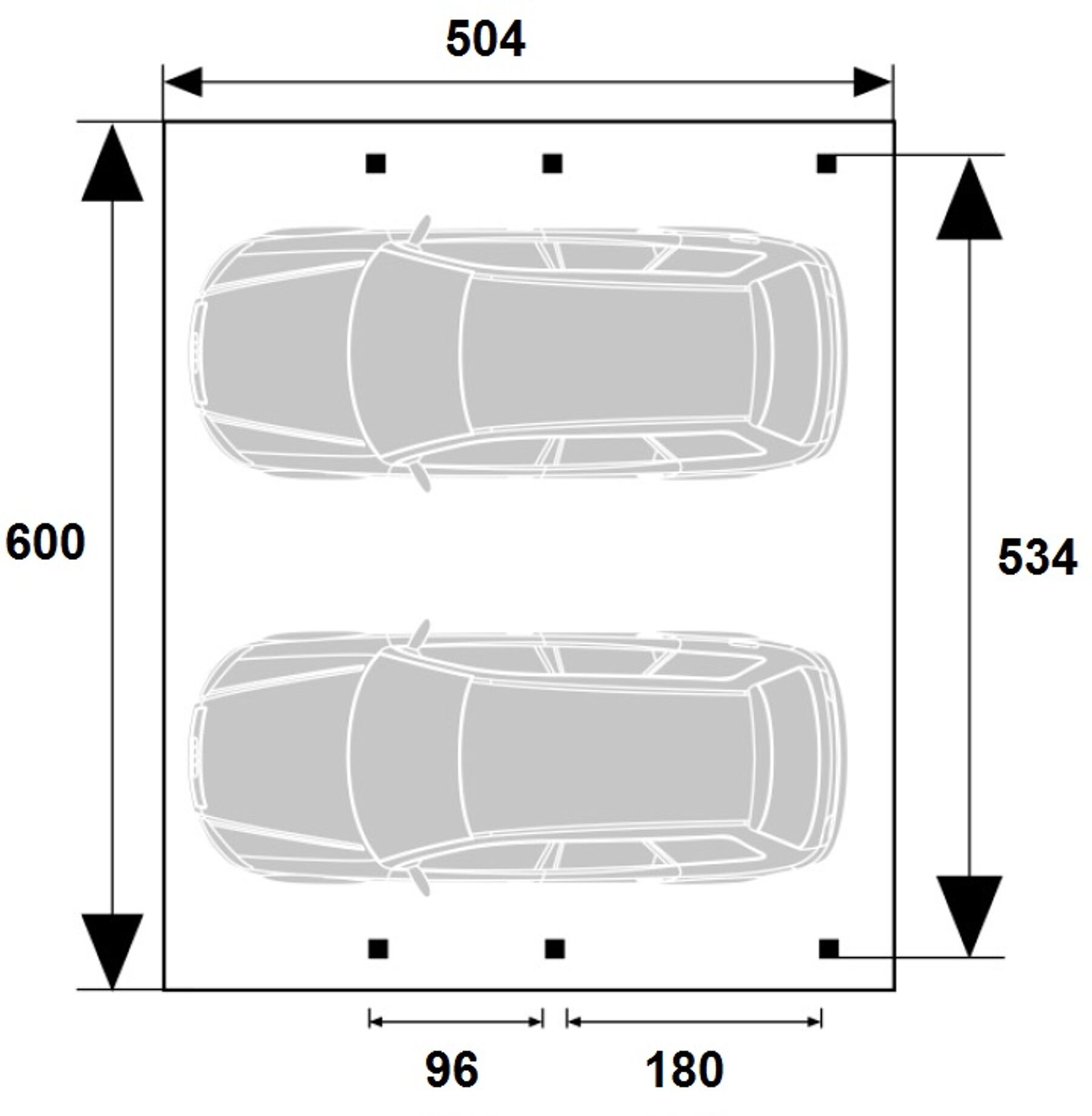 Carport Fehmarn 1 KDI Grün