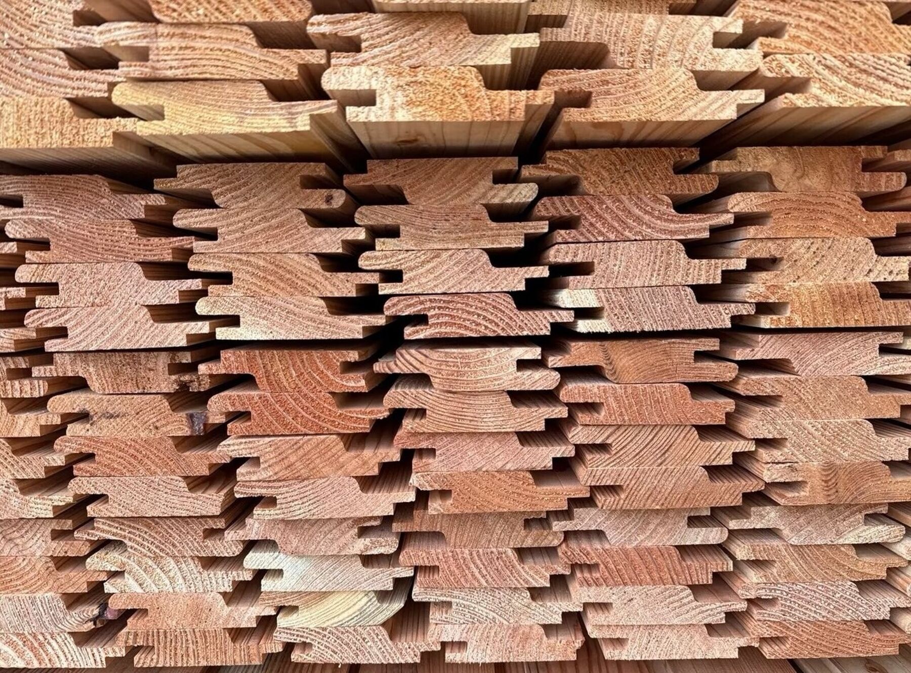 Sonderposten Lärche Rhombusleiste, 22x96x4000 mm