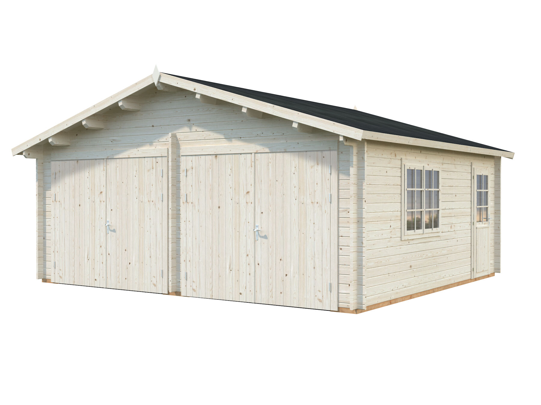 Holzgarage Roger 28,4 m² Mit Holztor