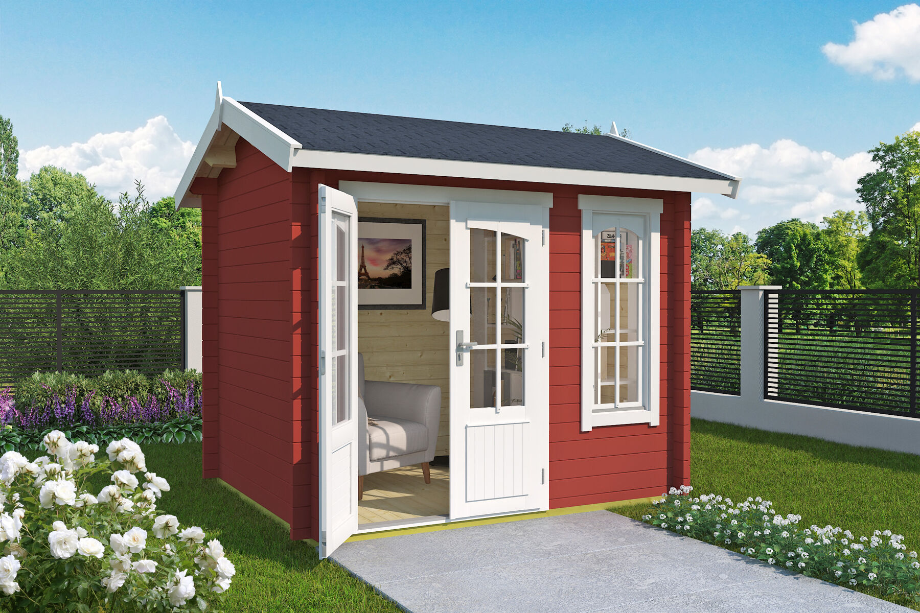 Gerätehaus Alex Mini Schwedenrot