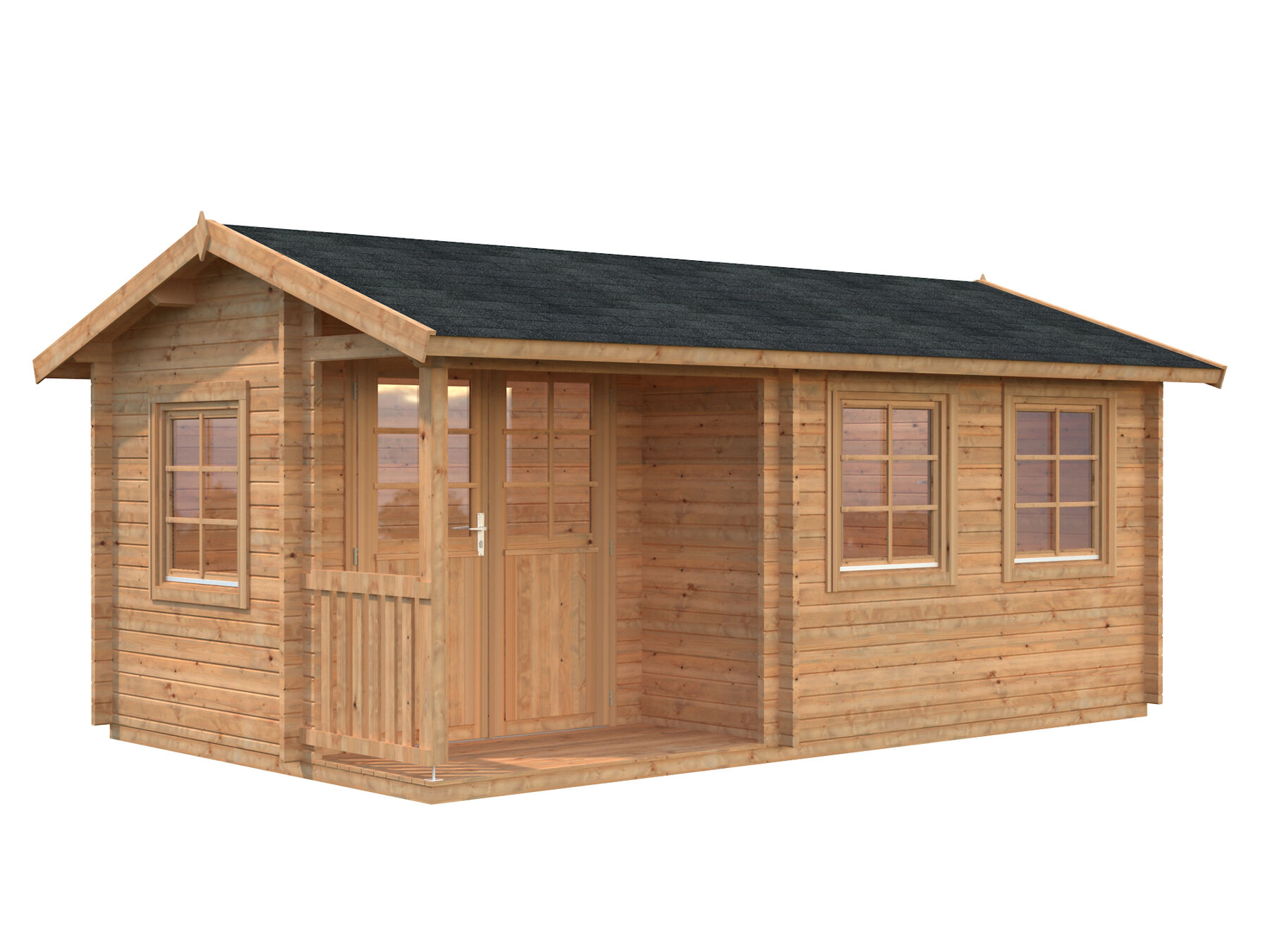 Gartenhaus Susanna 12,4 m² Hellbraun