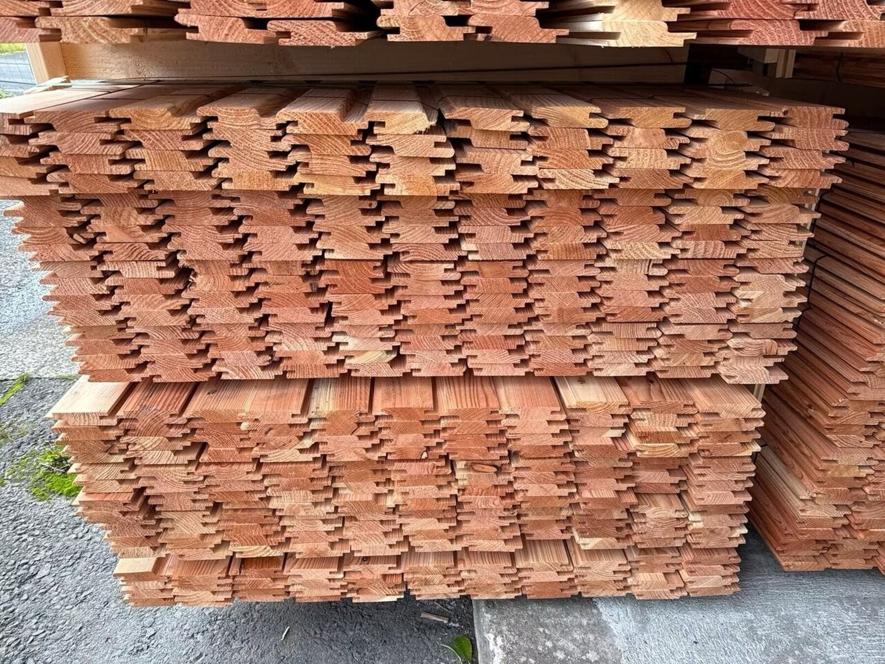50,30 m² Sonderposten Lärche Rhombusleiste, 22x96x4000 mm