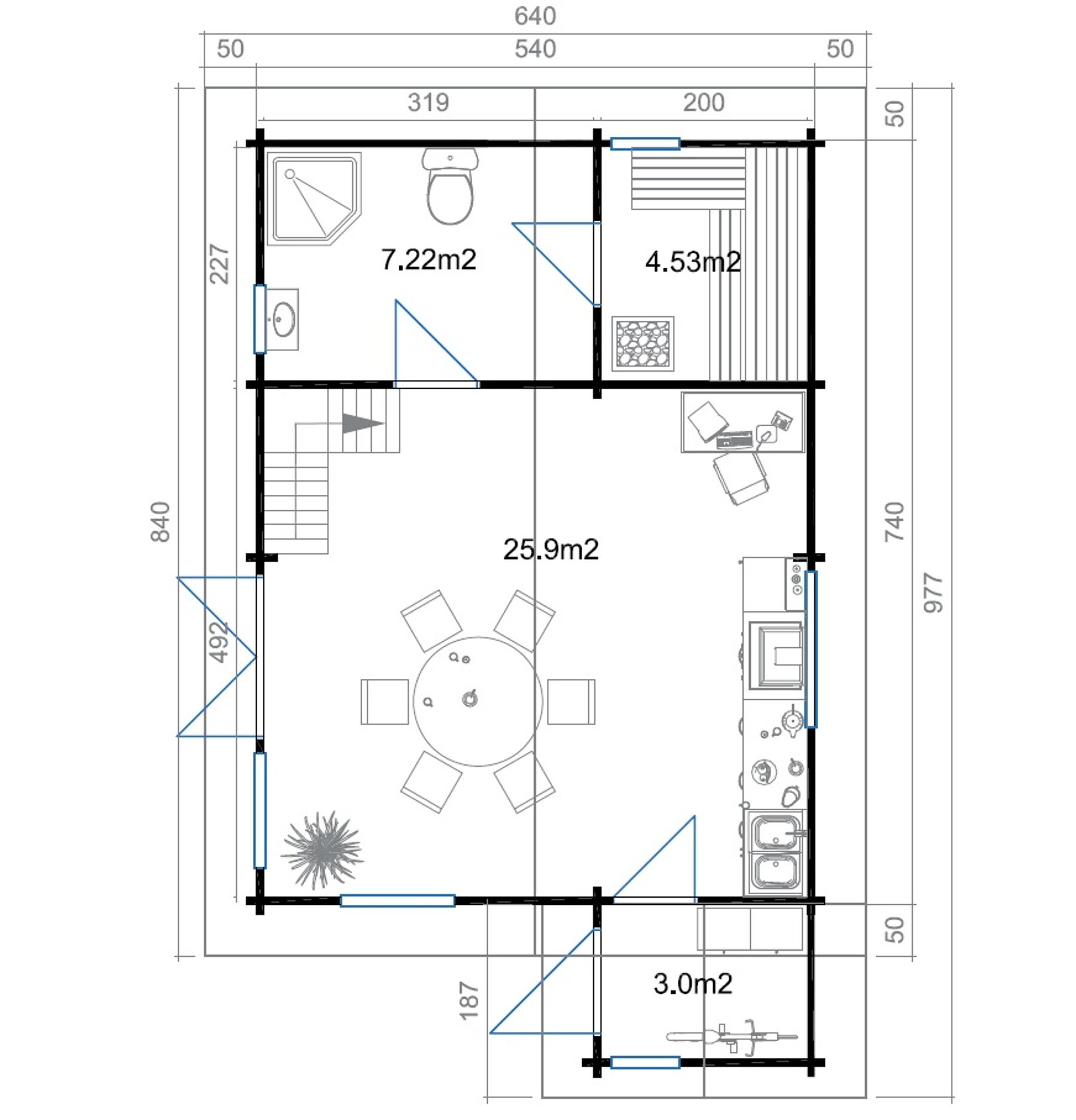 Ferienhaus Ceylon Platin