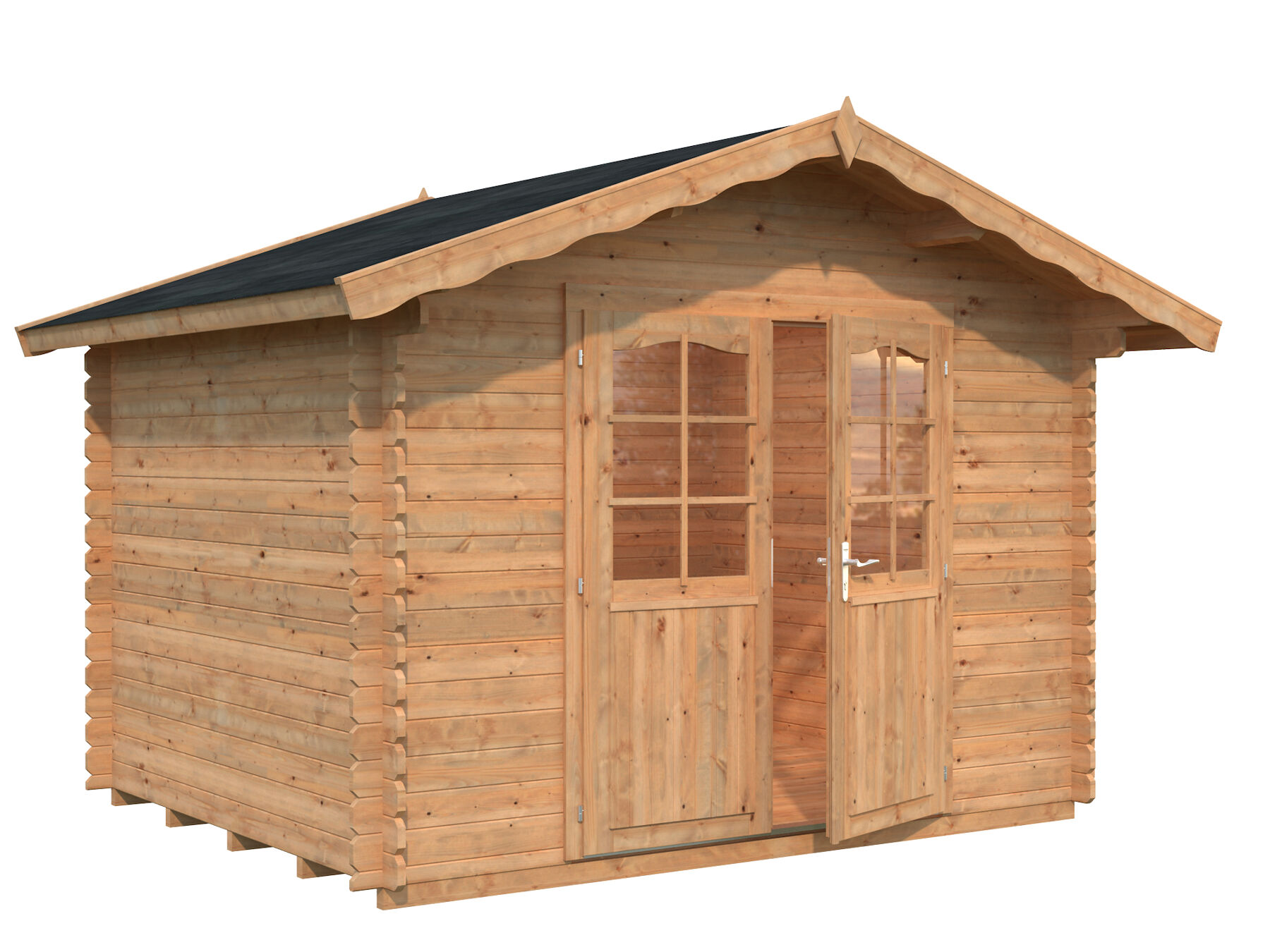 Palmako Gartenhaus Vivian 6,9 m² Hellbraun