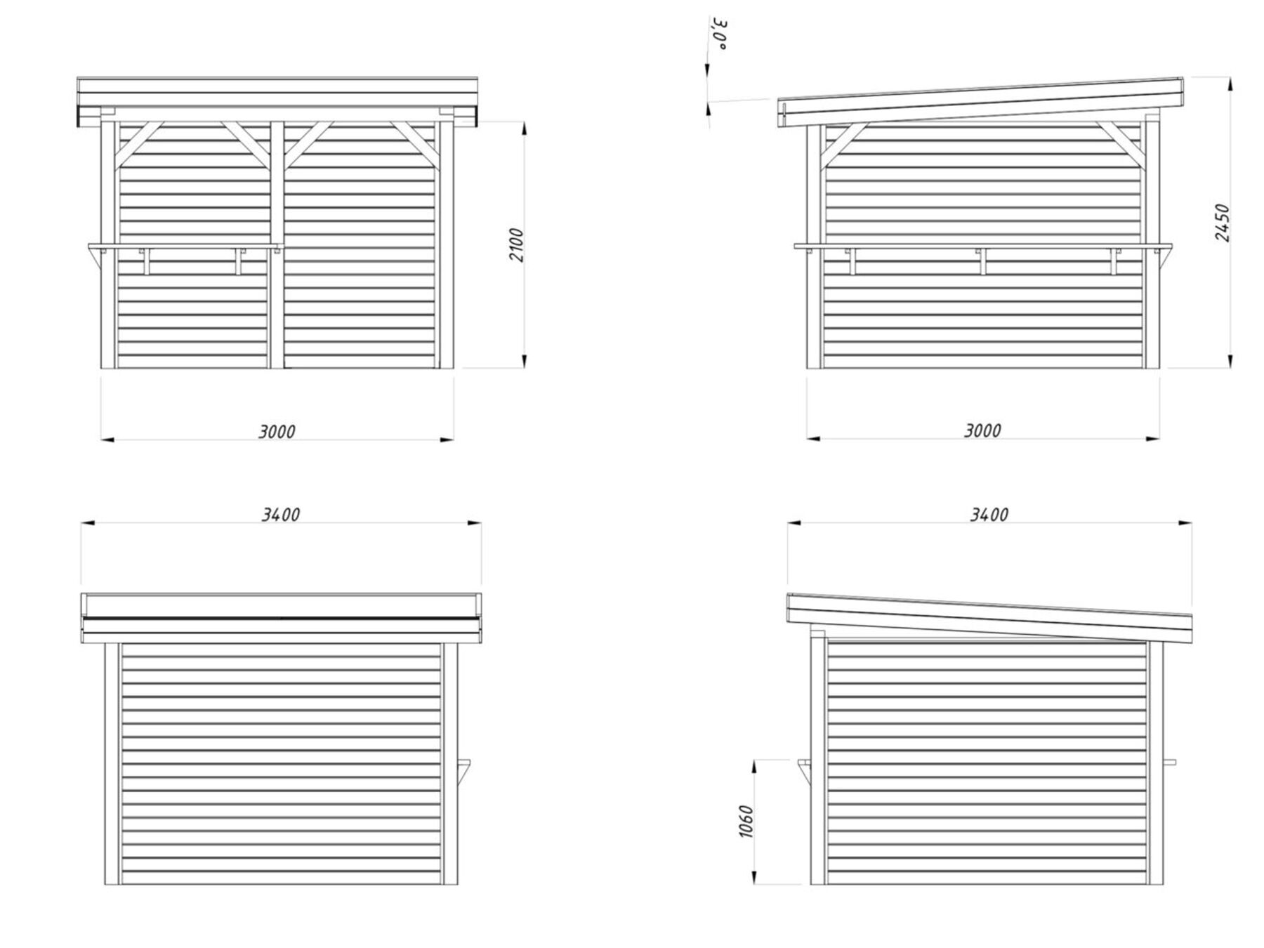 Pavillon Lenna 8,3 m² Set 303