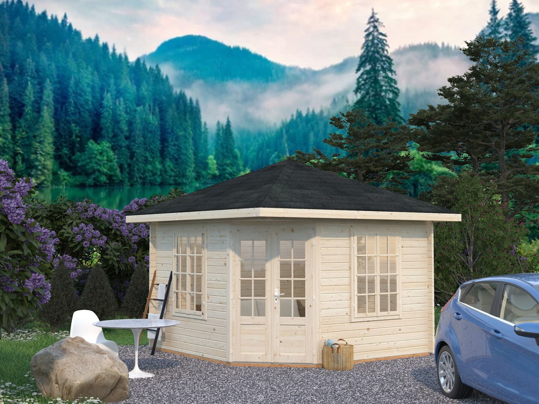 Pavillon Melanie 9,9 m² Transparent