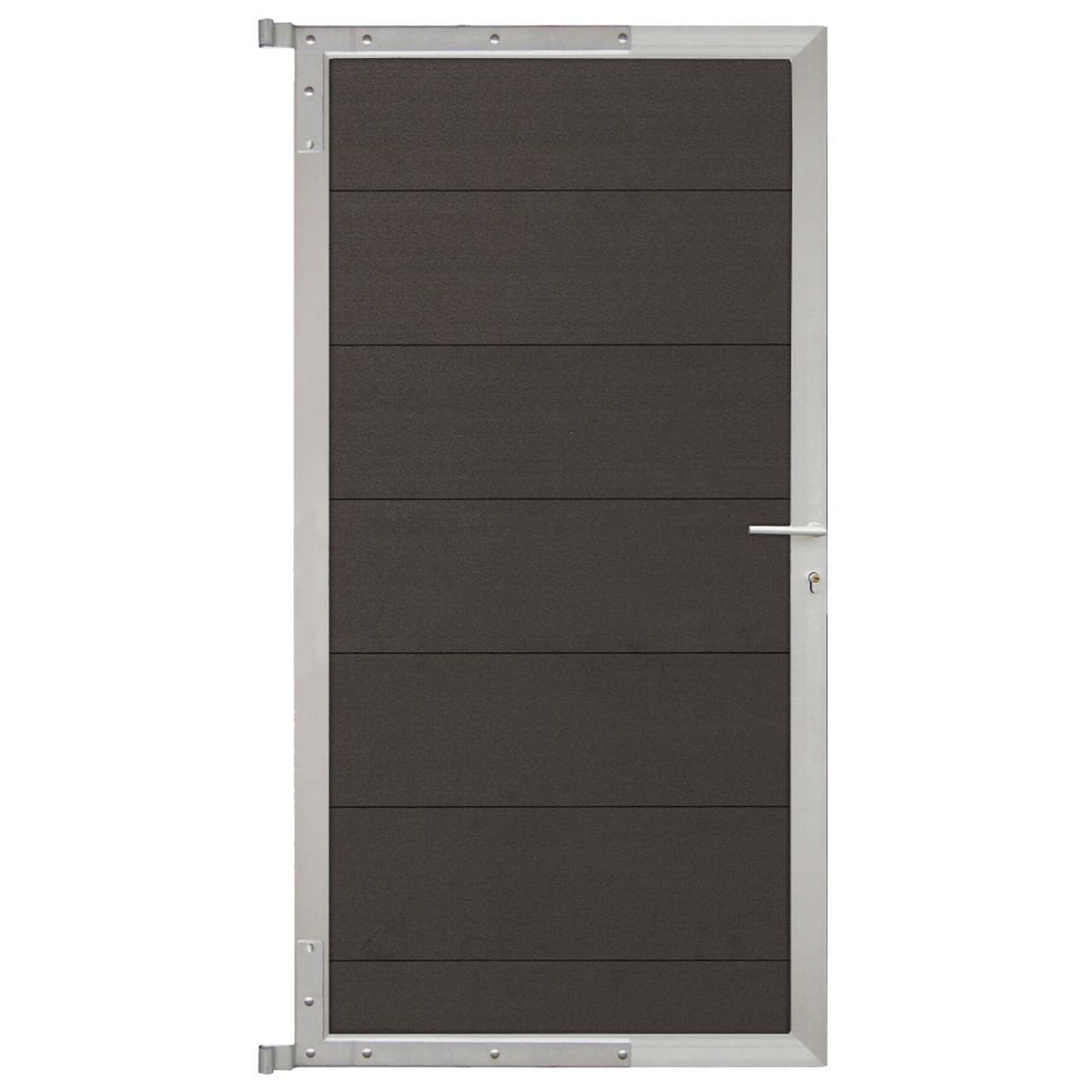 Tür, Stahltür, Paneele, Schwarz, Klinke