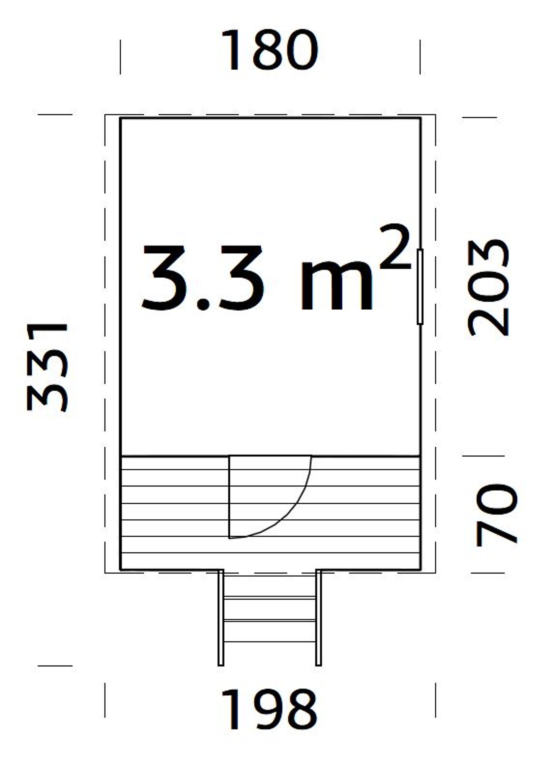 Kinderspielhaus Stelzenhaus Huck 3,3 m²
