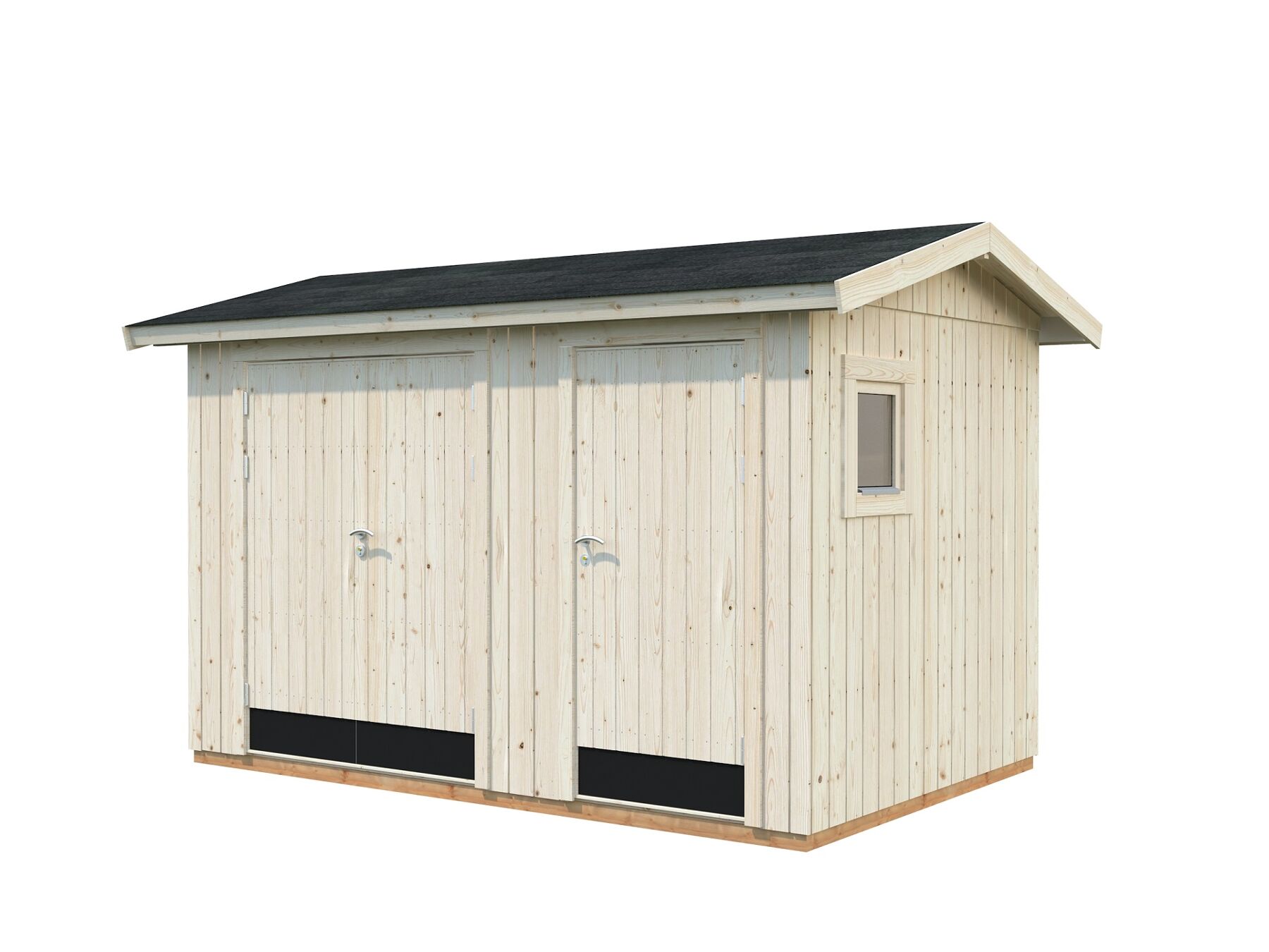 Gerätehaus Olaf 6,6 m² mit Trapezblech Anthrazit
