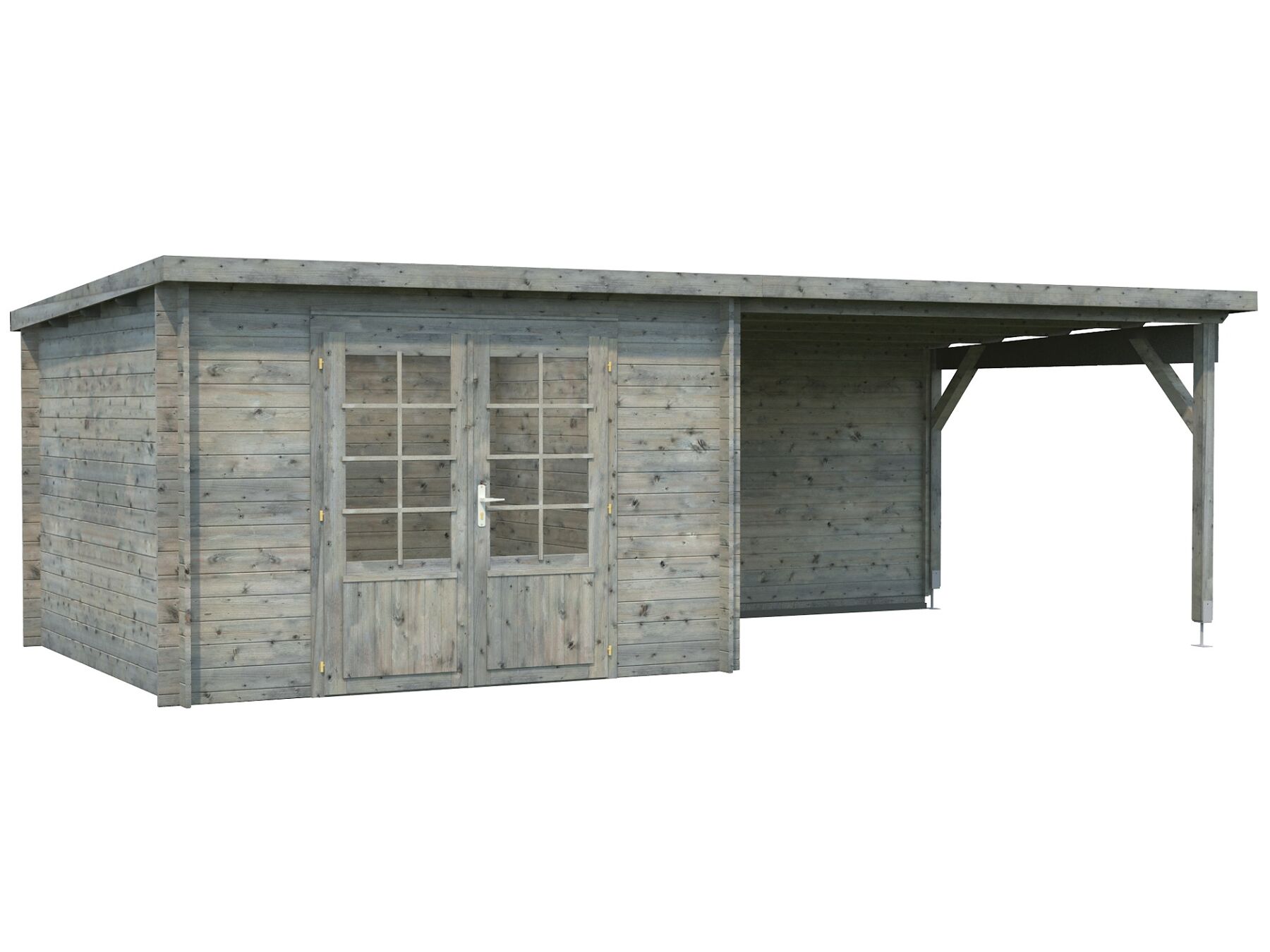Gartenhaus Ella 8,7+10,0 m² Grau 