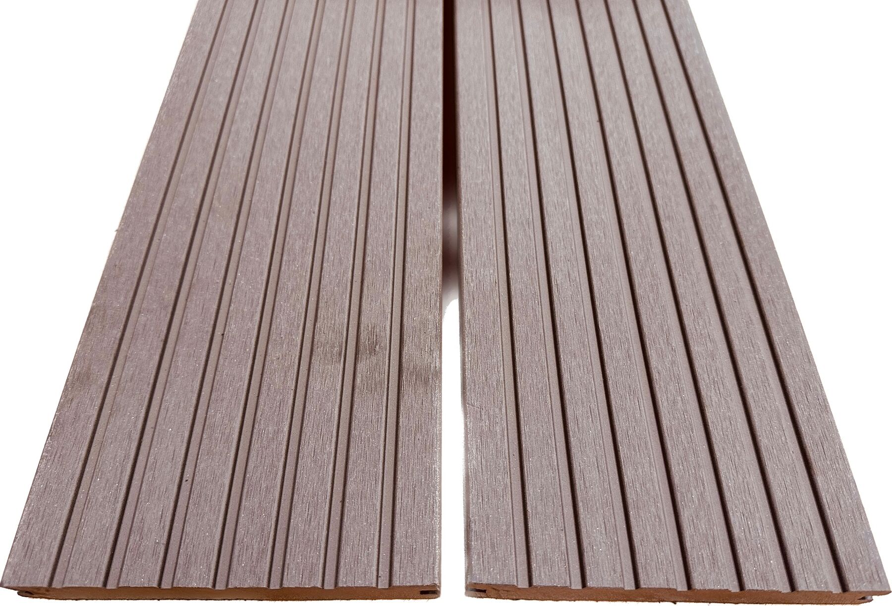 WPC Terrassendielen, Massiv Braun 20x145x4500 mm