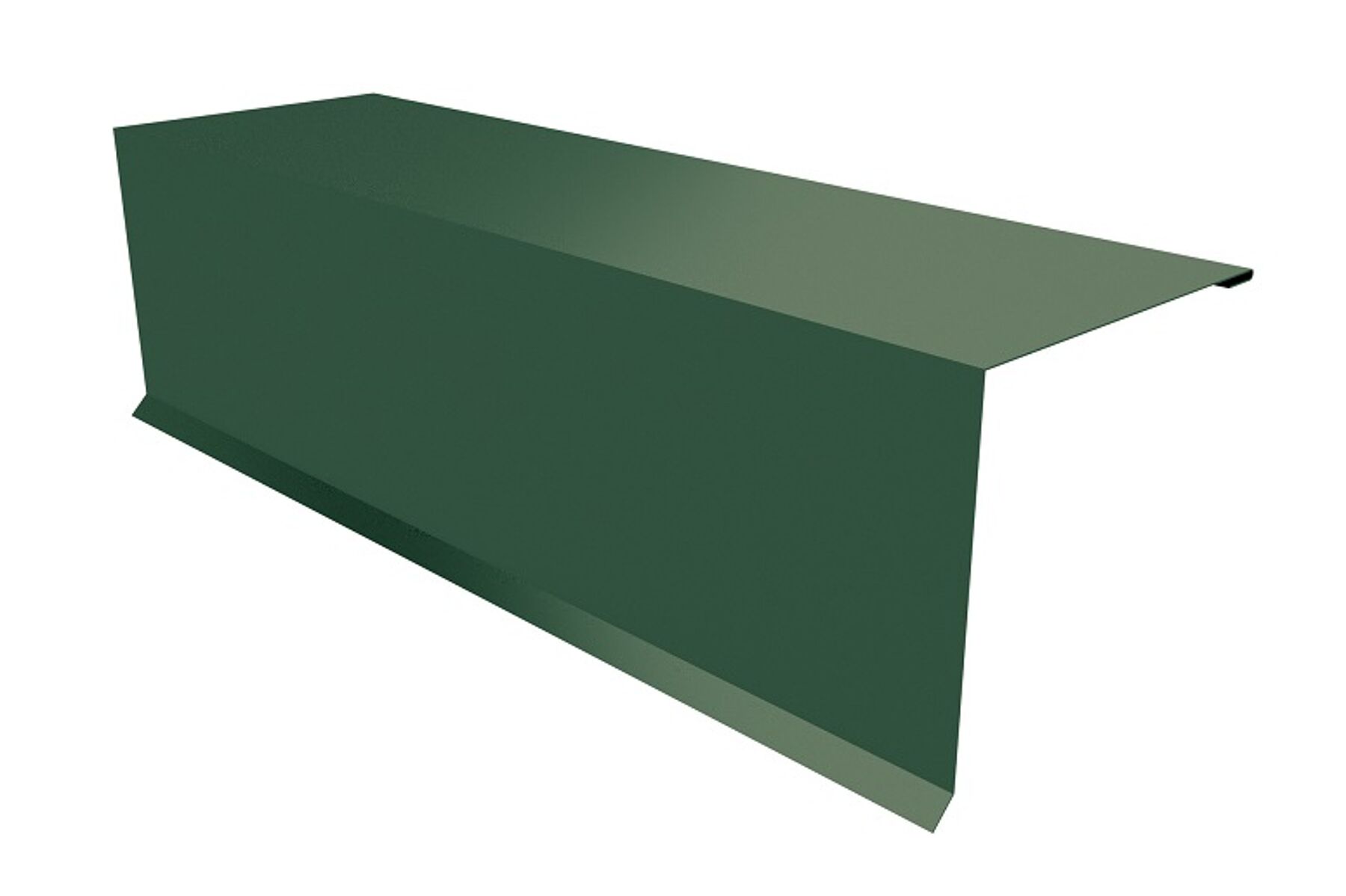 Ortgangsbleche Dunkelgrün 140 x 140 x 2000 mm