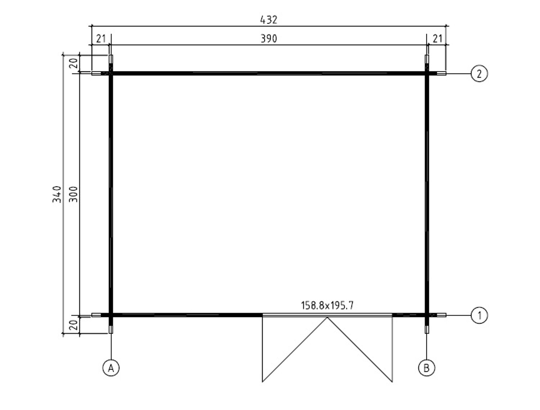 Gartenhaus Evolution 44 10,7 m² - Natur inkl. Trapezblech Dach Anthrazit