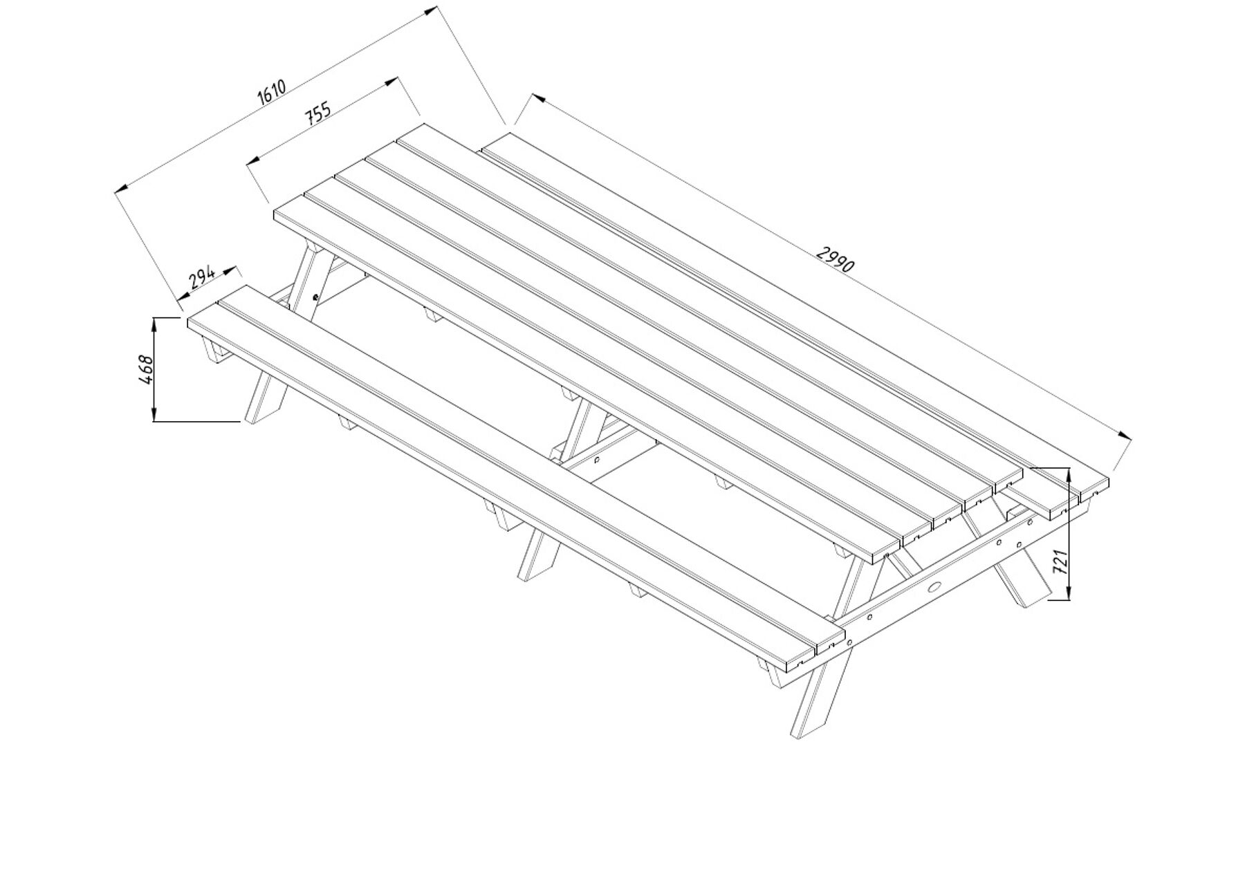 Picknicktisch Ruby 30