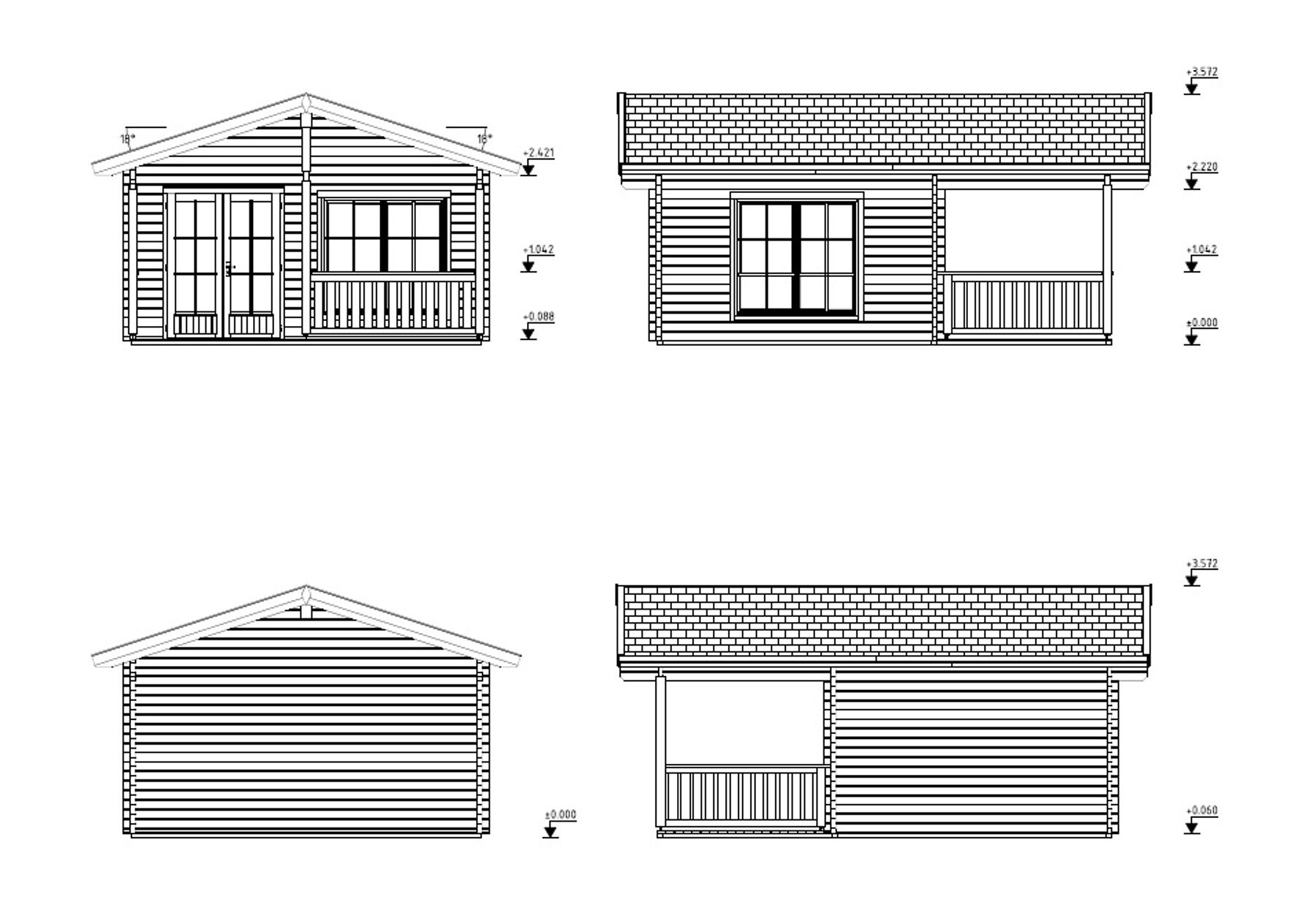 Ferienhaus Agneta 18,8+12,5 m²