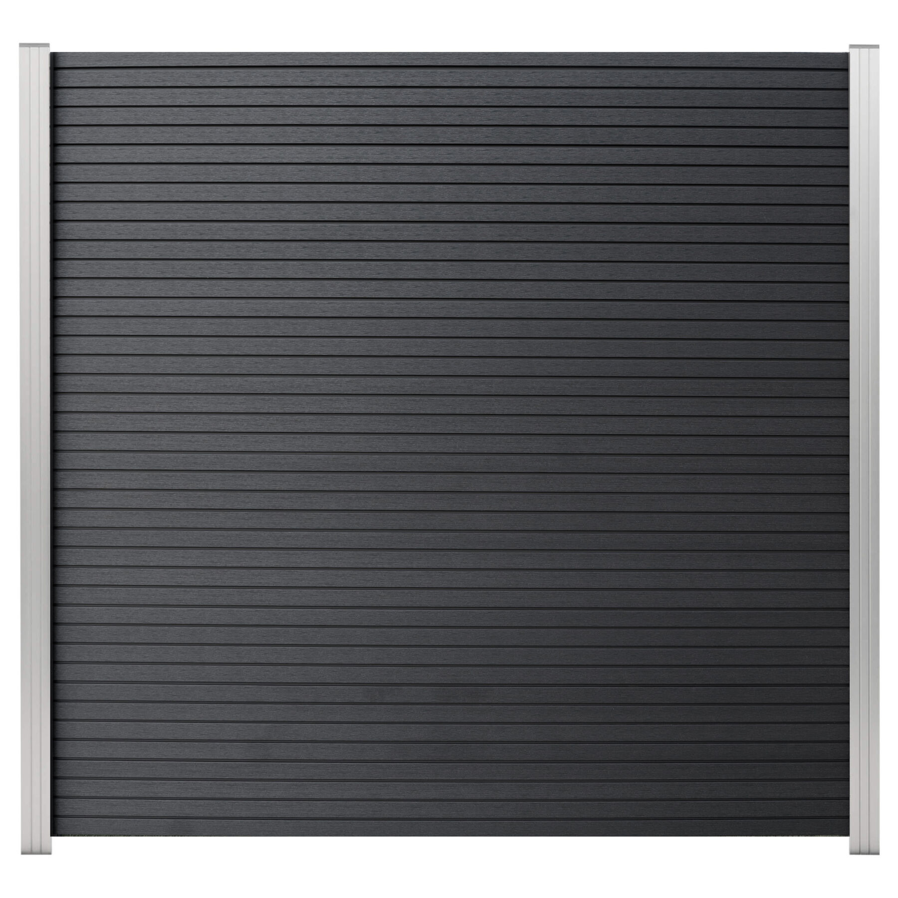 WPC Akustikzaun,  Shadowline Deep Black 180 x 180 cm