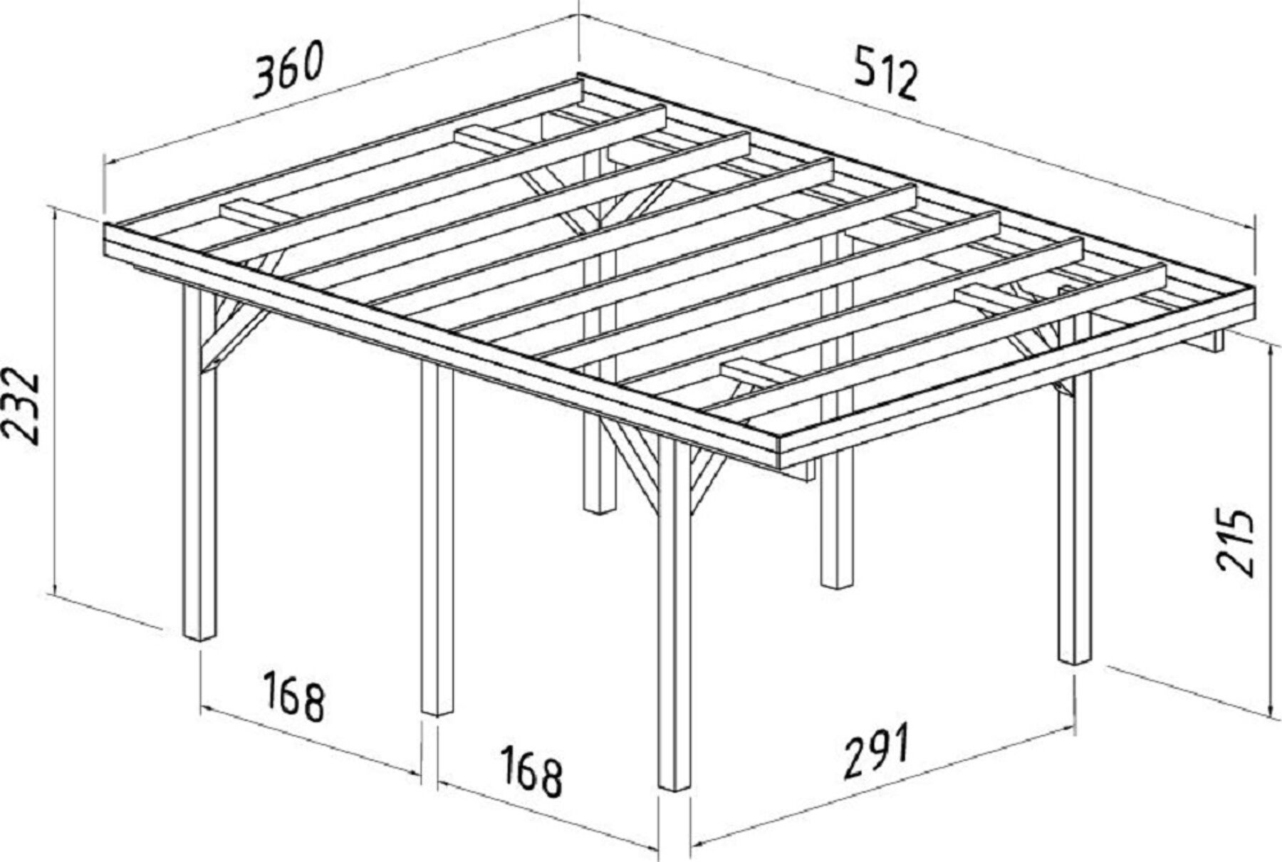 Einzelcarport Karl 11,7 m²