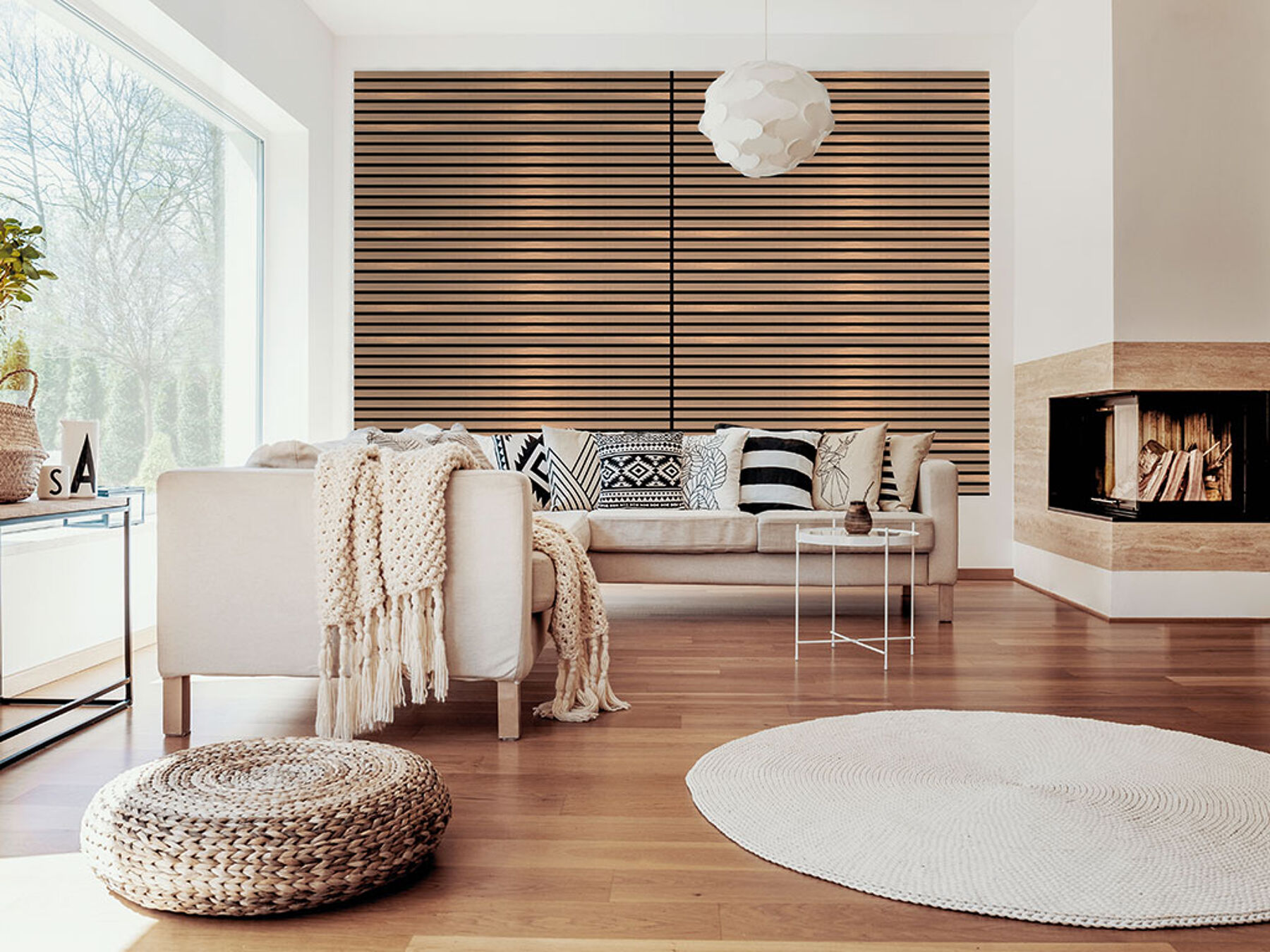 Akustikpaneele Walnut 1206x800x22 mm