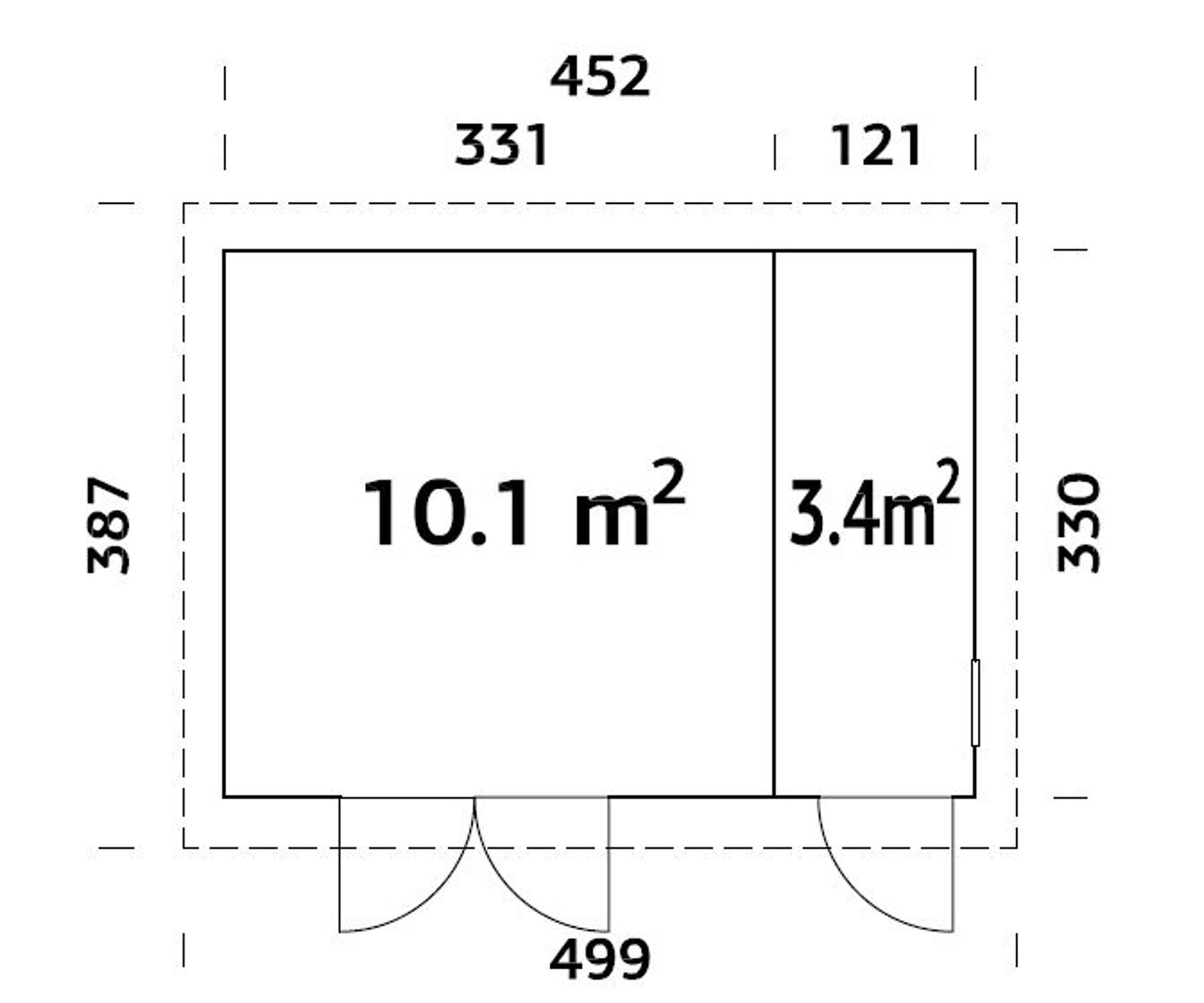 Gerätehaus Kalle 13,5 m²