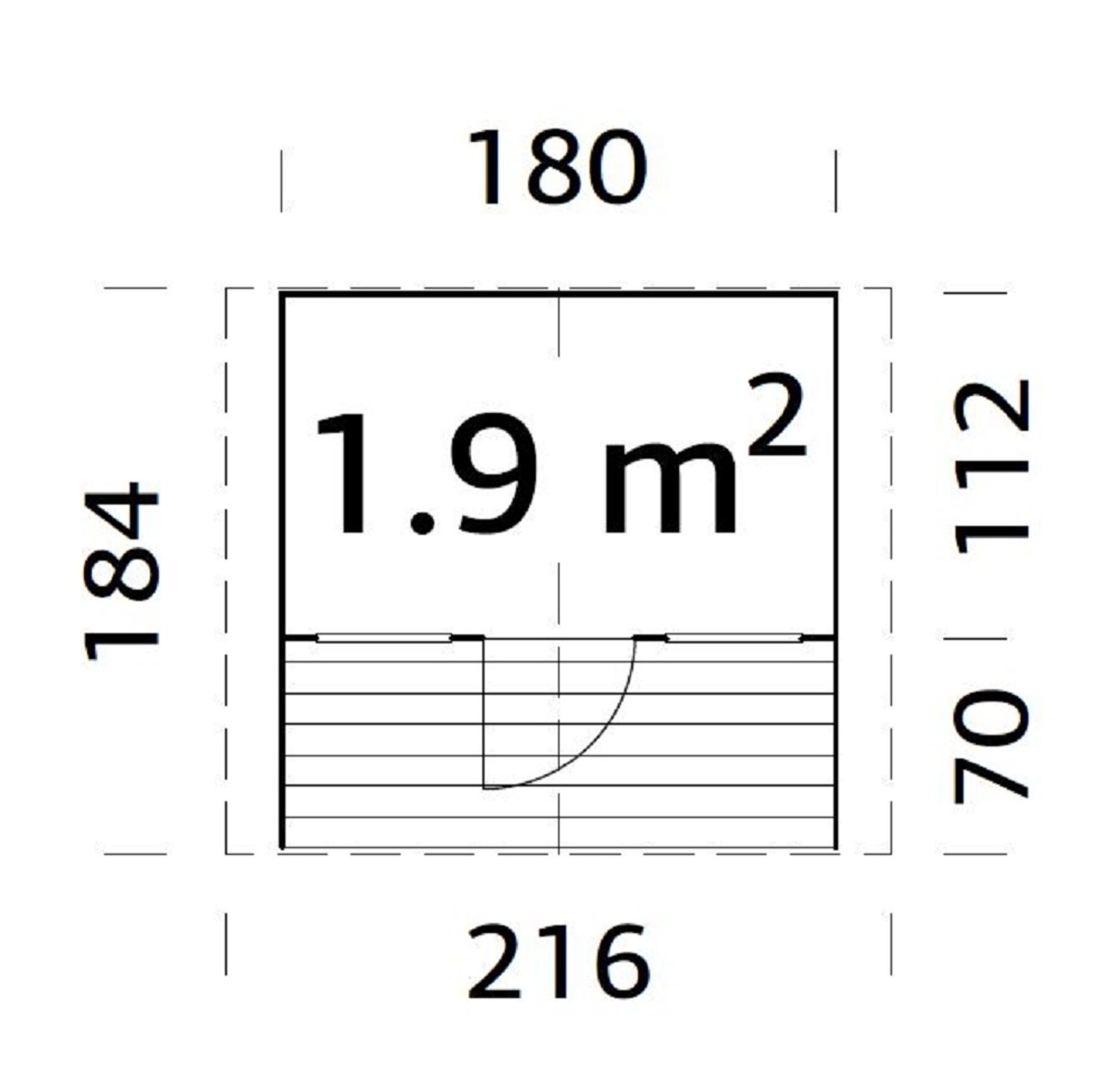Kinderspielhaus Felix 1,9 m²