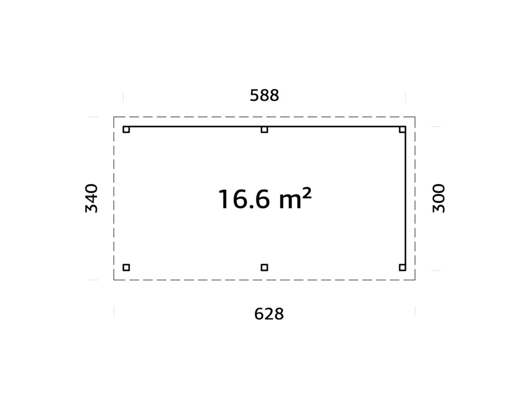 Pavillon Lenna 16,6 m² Set 309