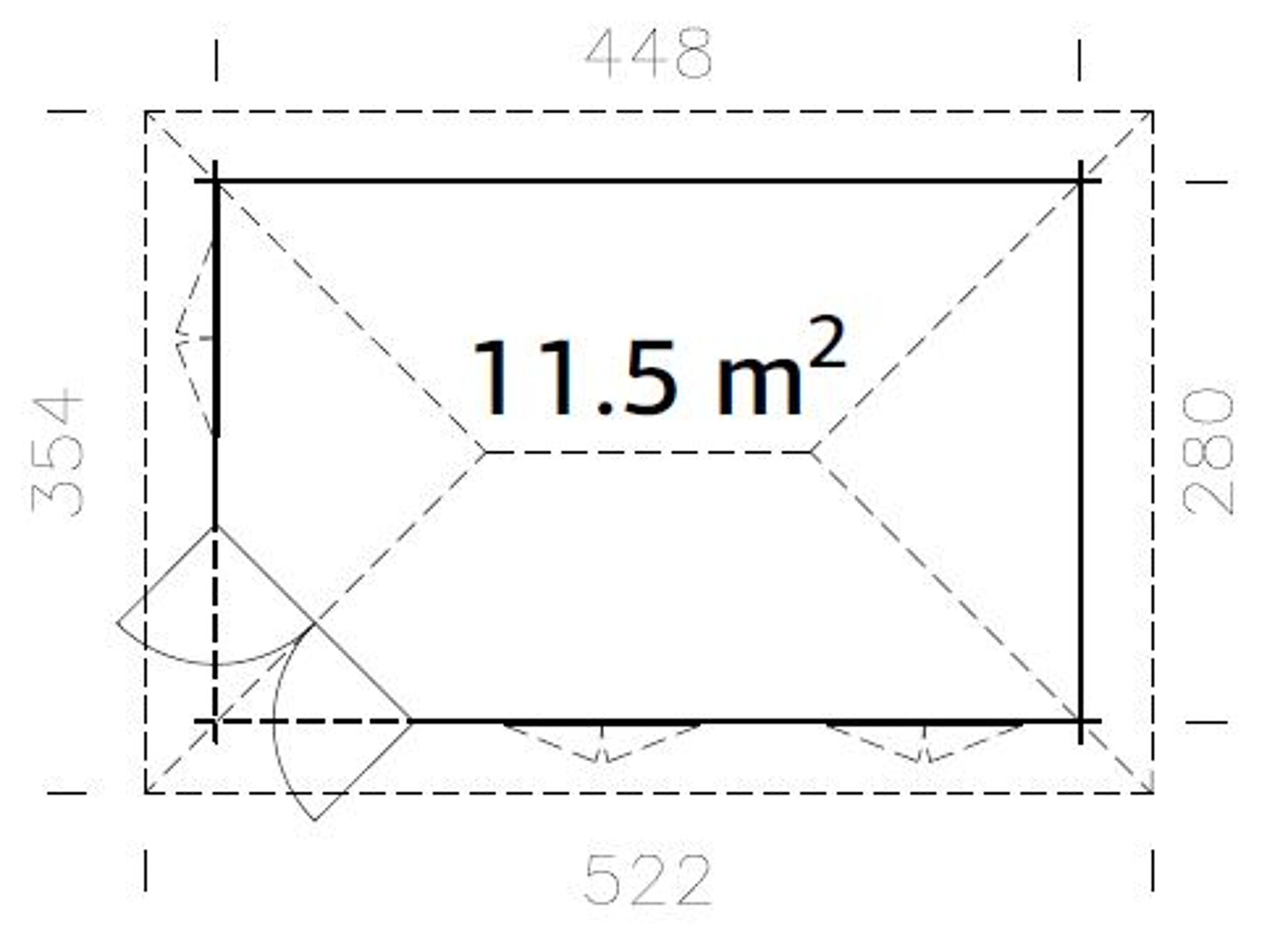 Pavillon Melanie 11,5 m²