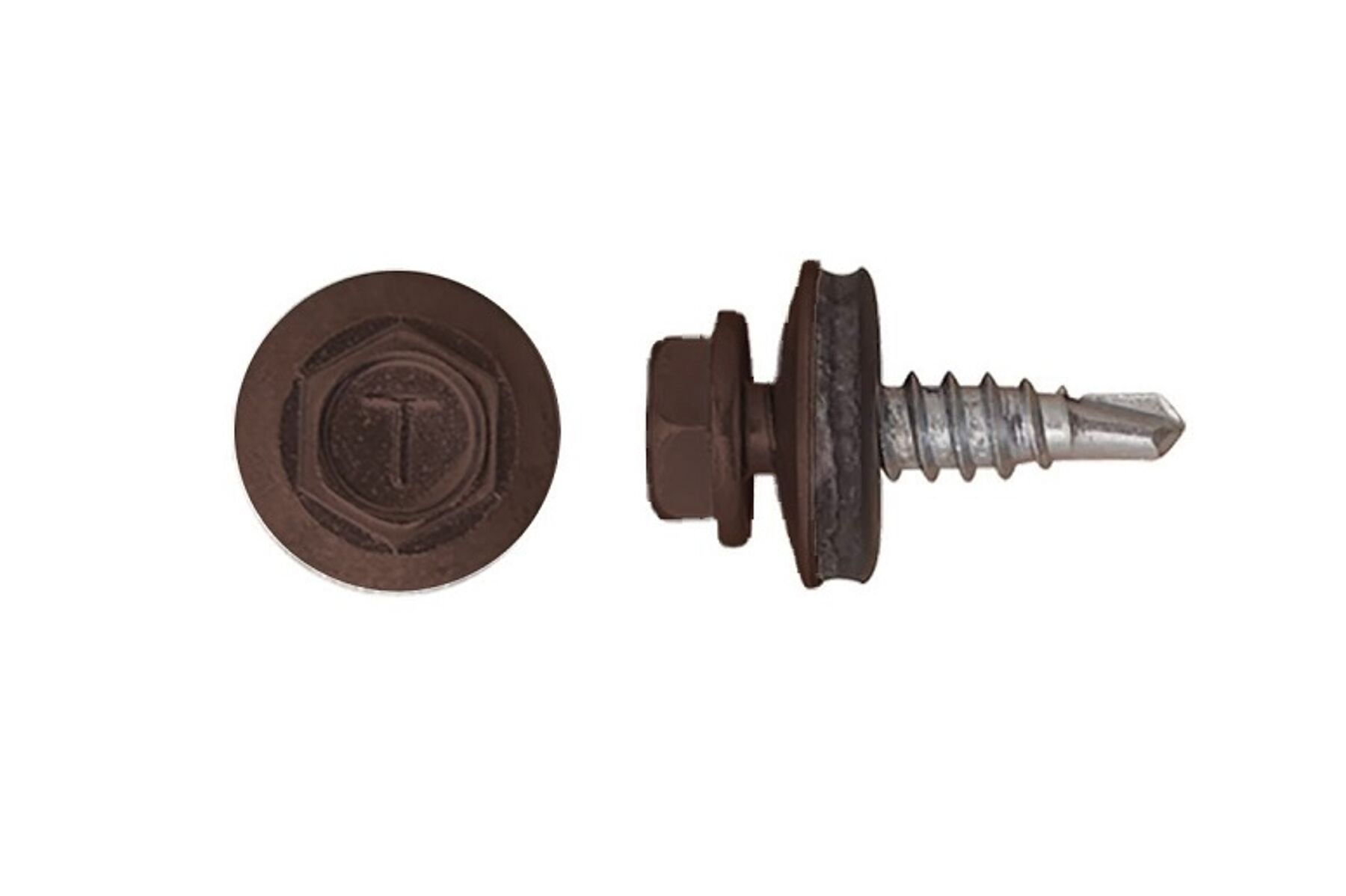 Bohrschrauben, 4.8x20mm, 100er Box Braun