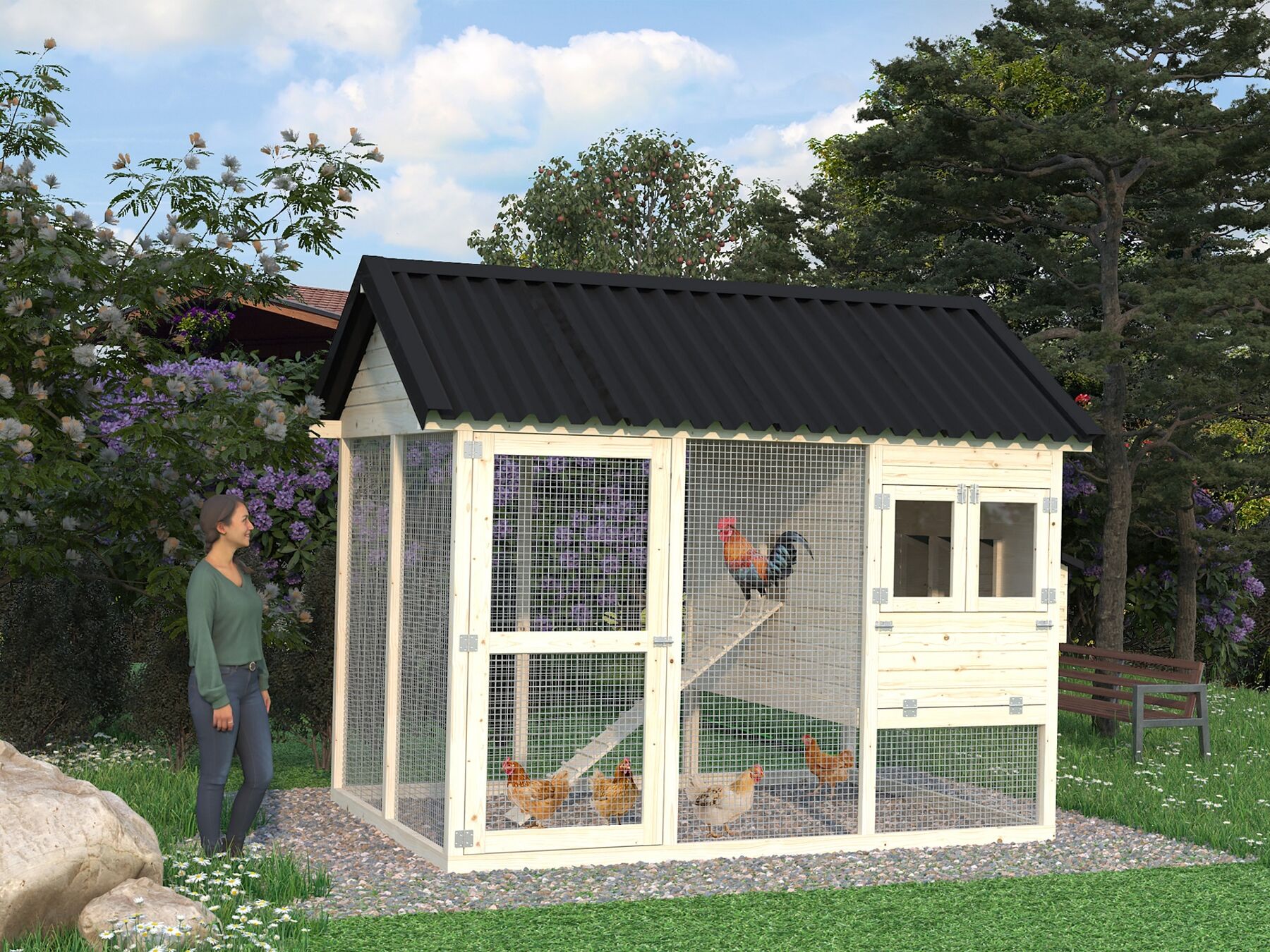Hühnerhaus Chick 6,7 m²