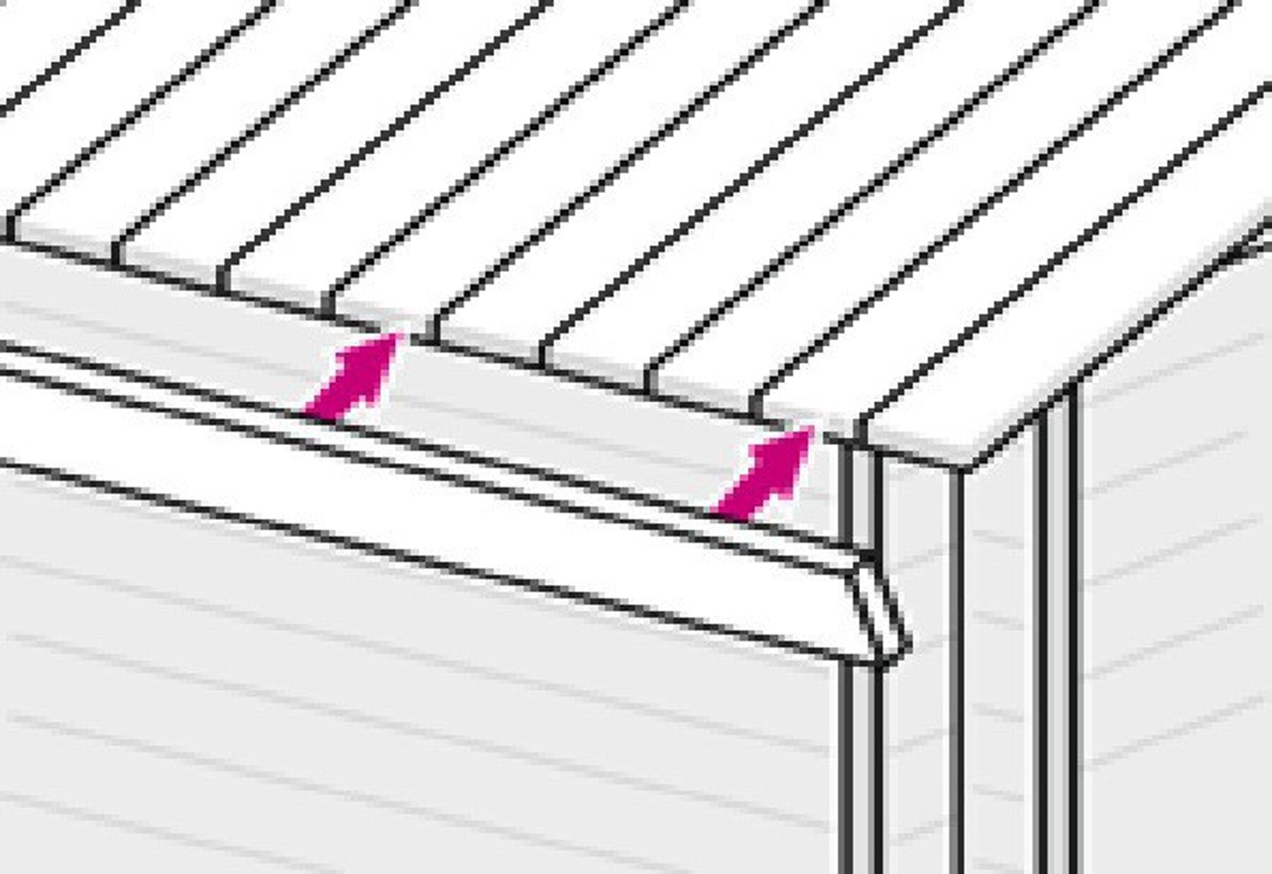 Traufbretter für Dachrandverstärkung