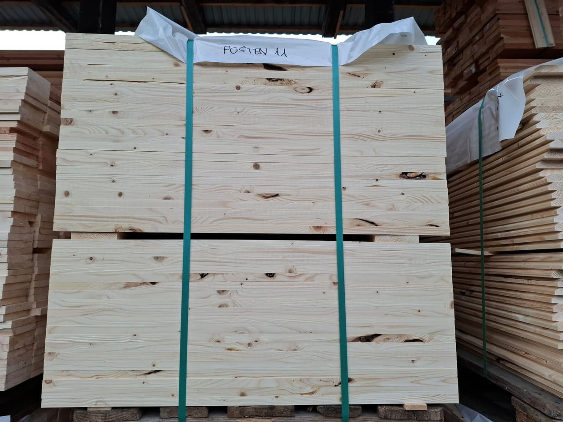 45,96 m² Fichte Holzlatten Glattkantbretter, 17x98x885 mm
