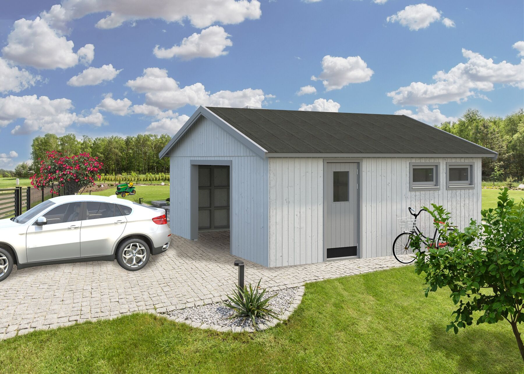 Elementgarage Andre 28,5 m² Ohne Tor