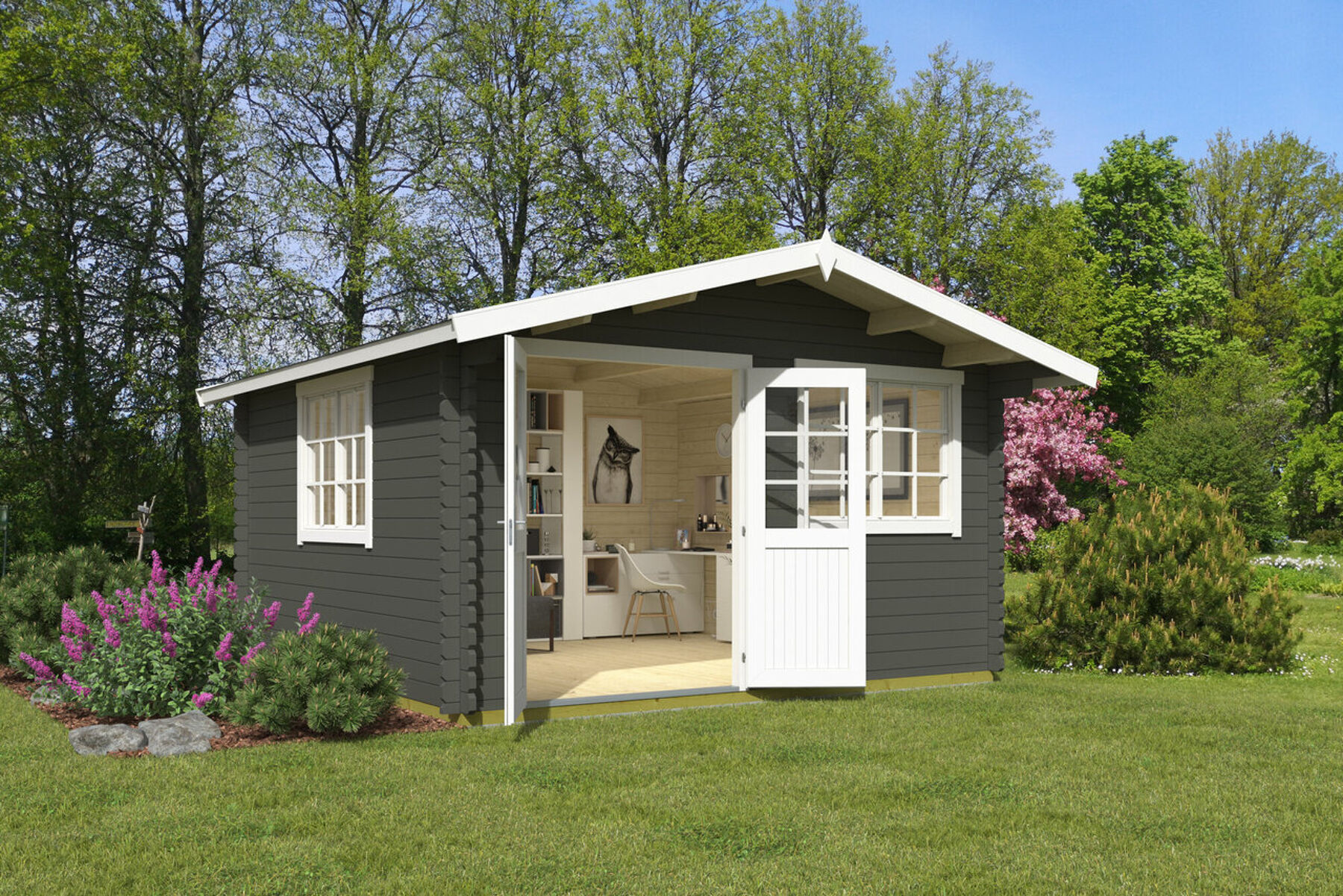 Gras, Stuhl, Wohnen, Haus, Hütte