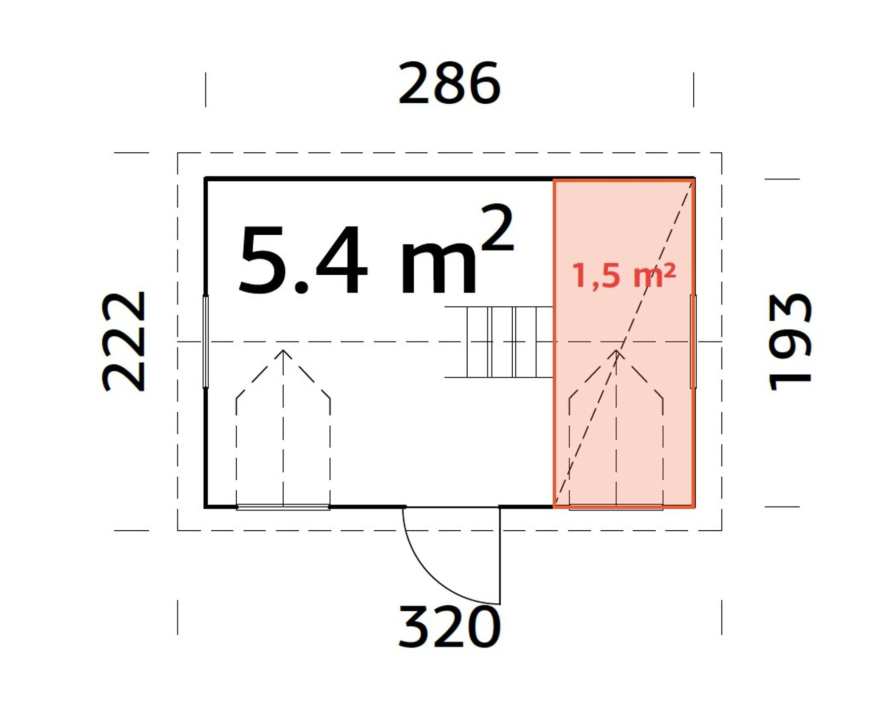 Kinderspielhaus Marie 5,4 m²