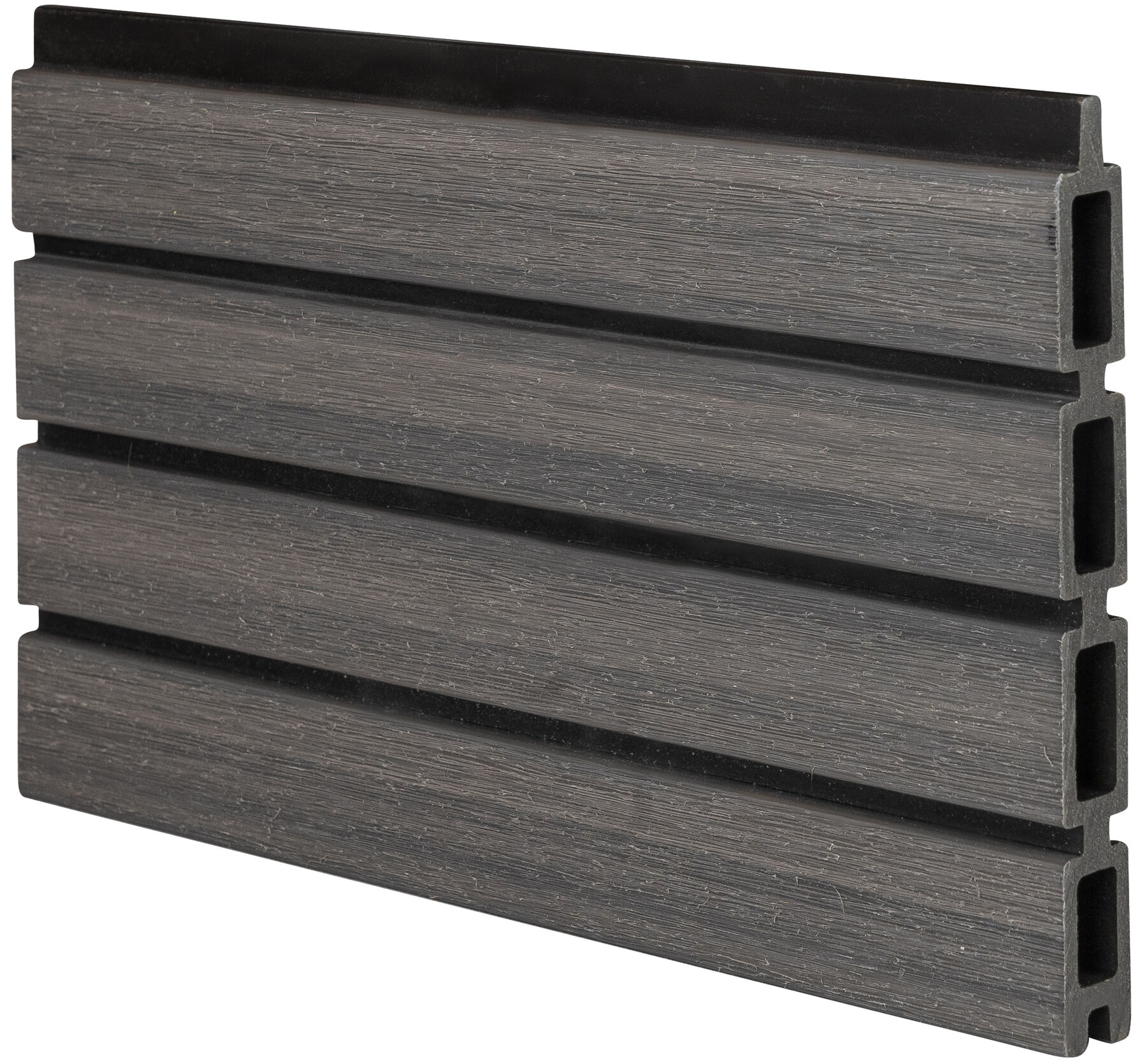 WPC Akustikzaun,  Shadowline Amethystgrau 180 x 180 cm