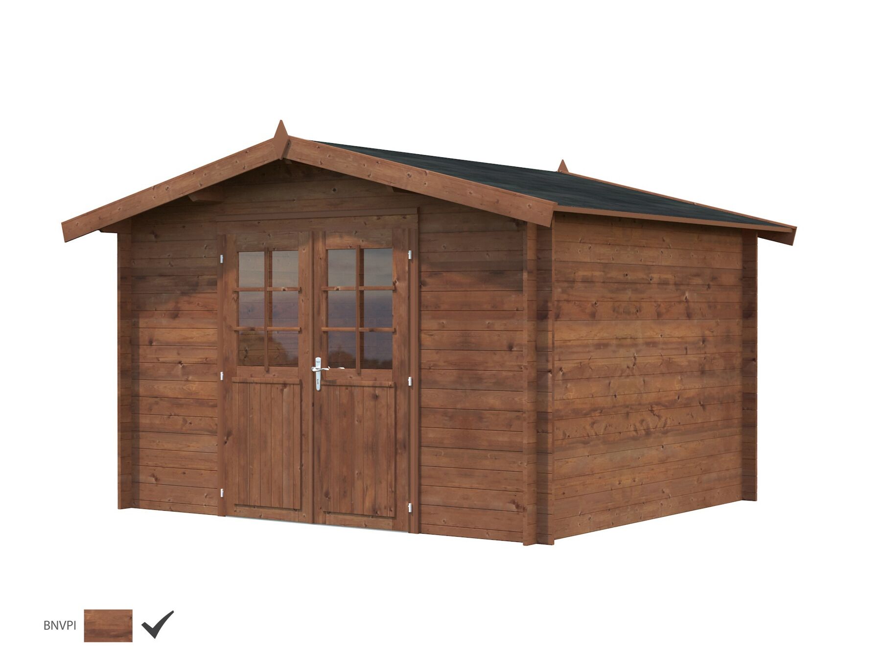 Gartenhaus Valentine 9,0 m² Braun