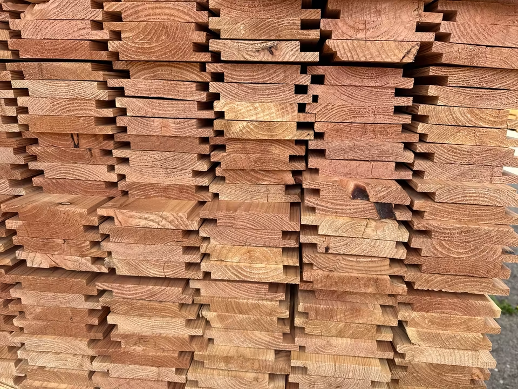 50 m² Lärche Profilholz , 22x129x4000 mm