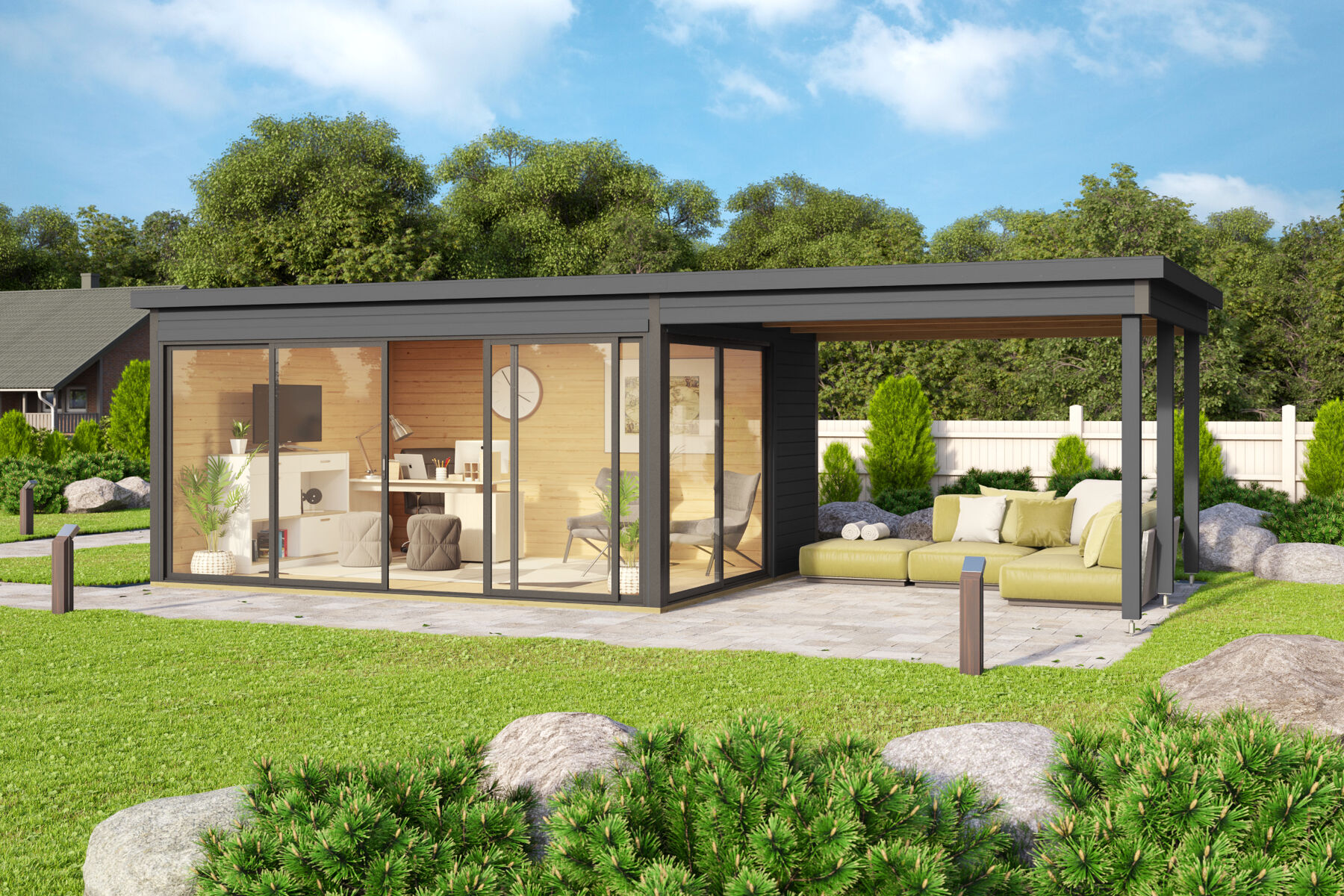 Dachverlängerung Für Gartenhaus Domeo 3 & 4