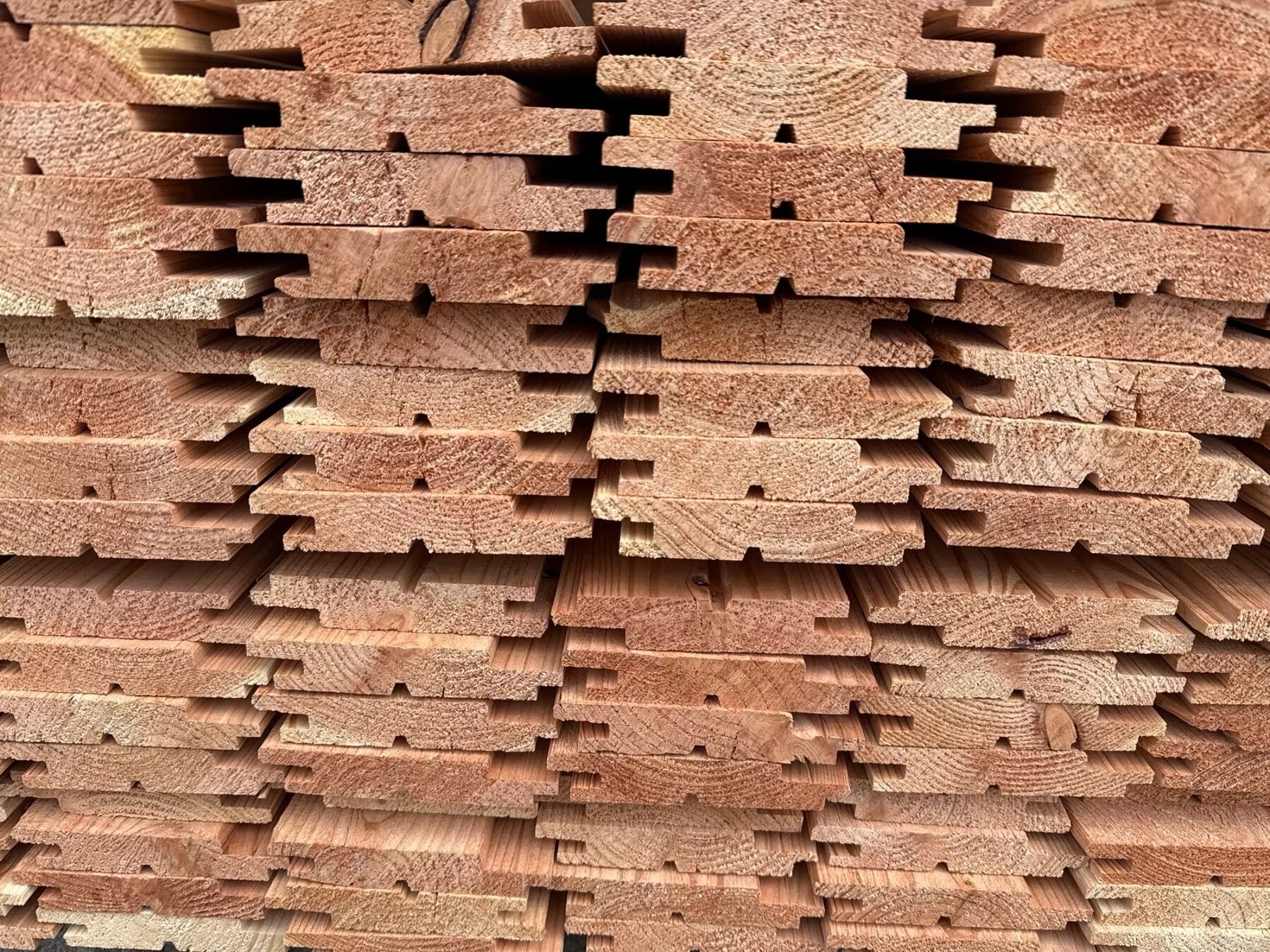74,25 m² Lärche Profilholz, 22x119x4000 mm