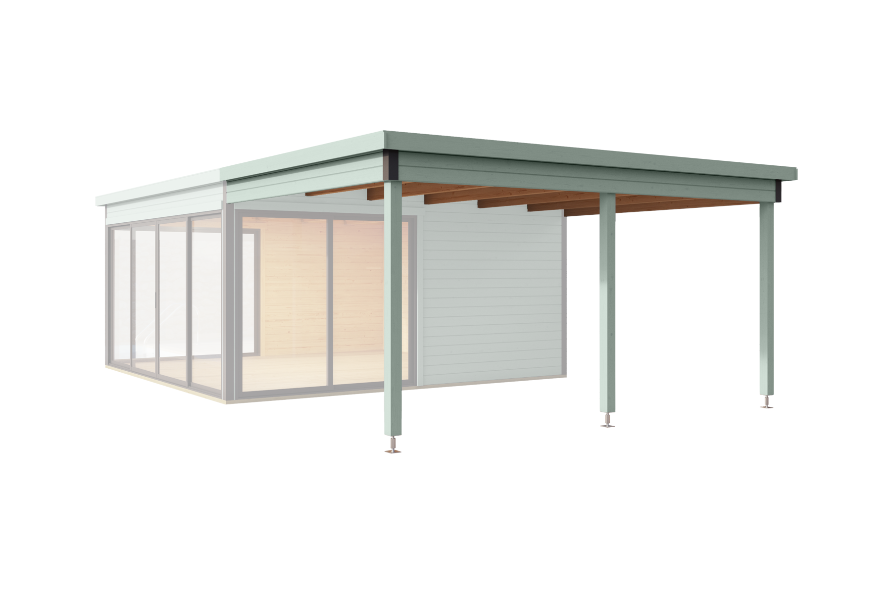 Dachverlängerung Für Gartenhaus Domeo 5