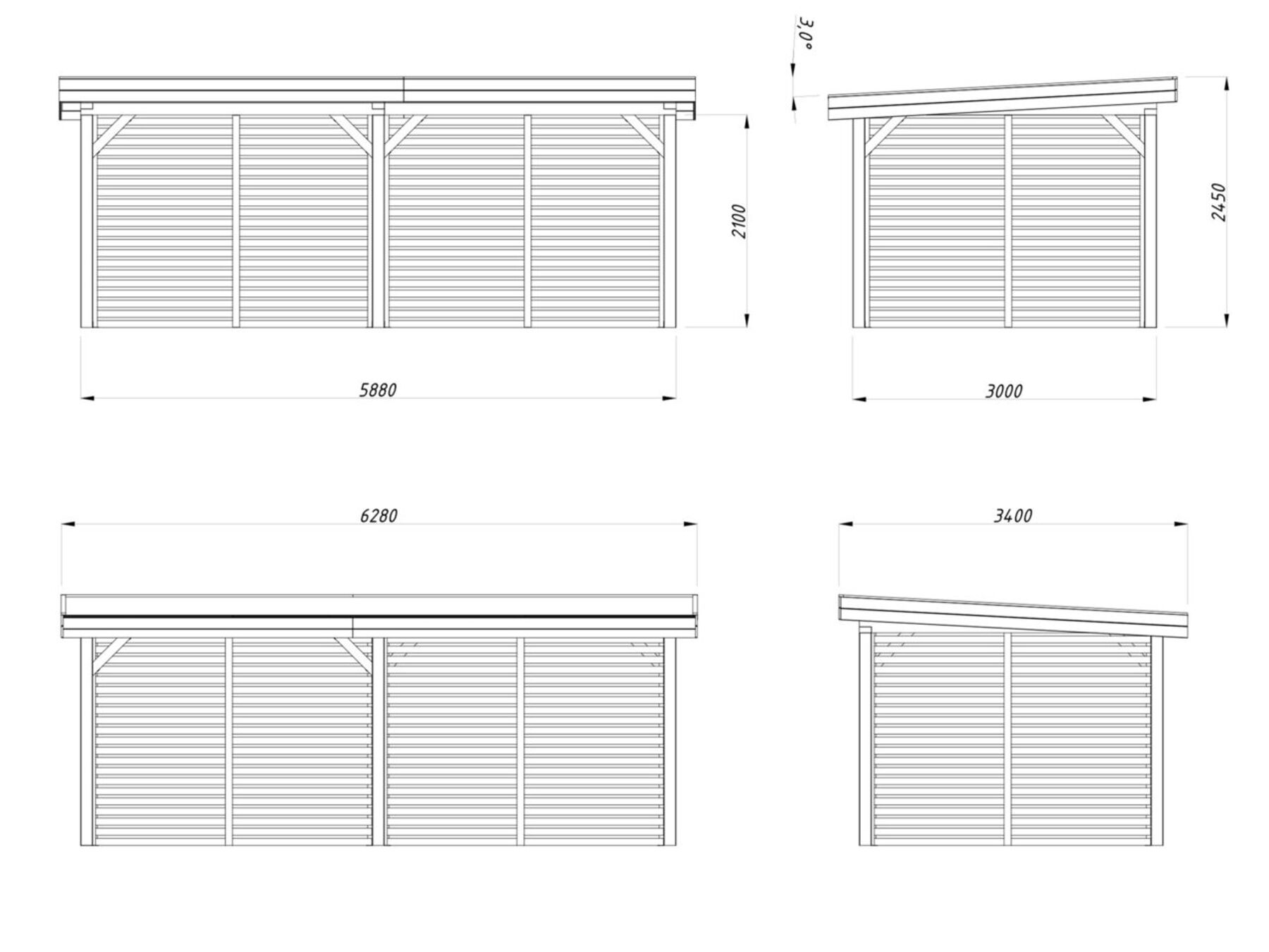 Pavillon Lenna 16,6 m² Set 309