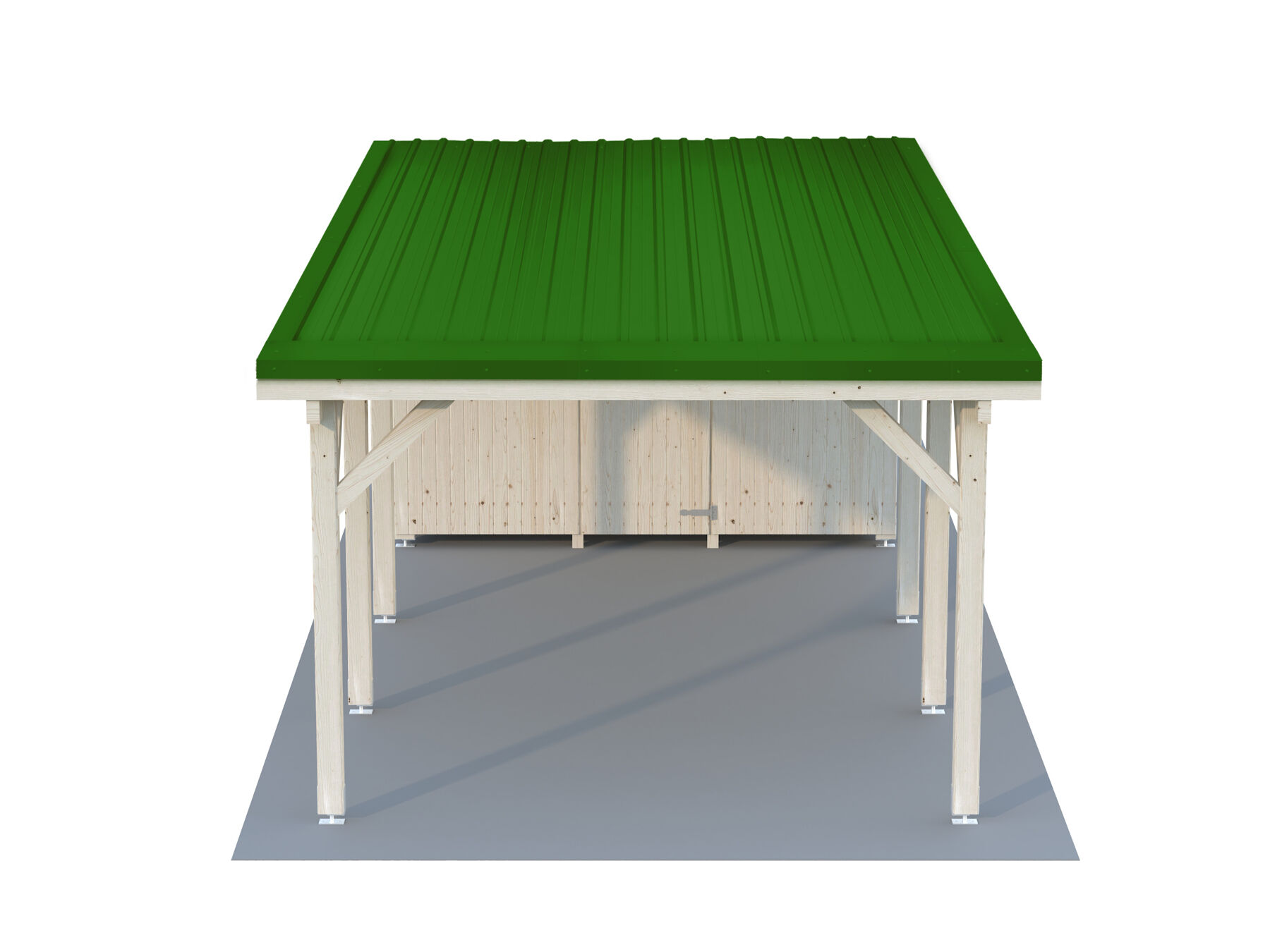 Trapezblechdach für Einzelcarport Amrum 1