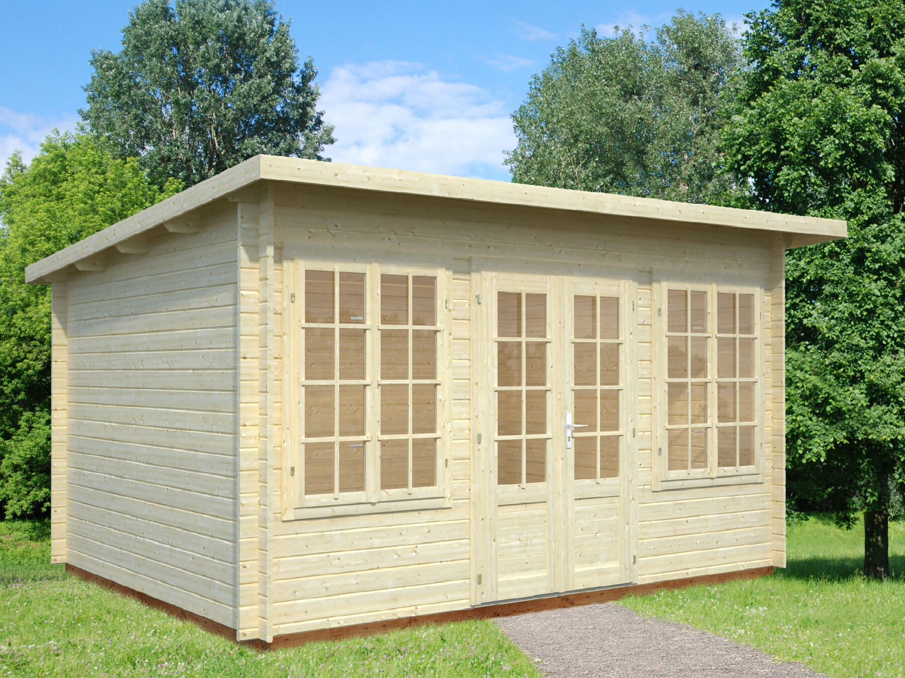 Gartenhaus Lisa 11,5 m² Transparent 